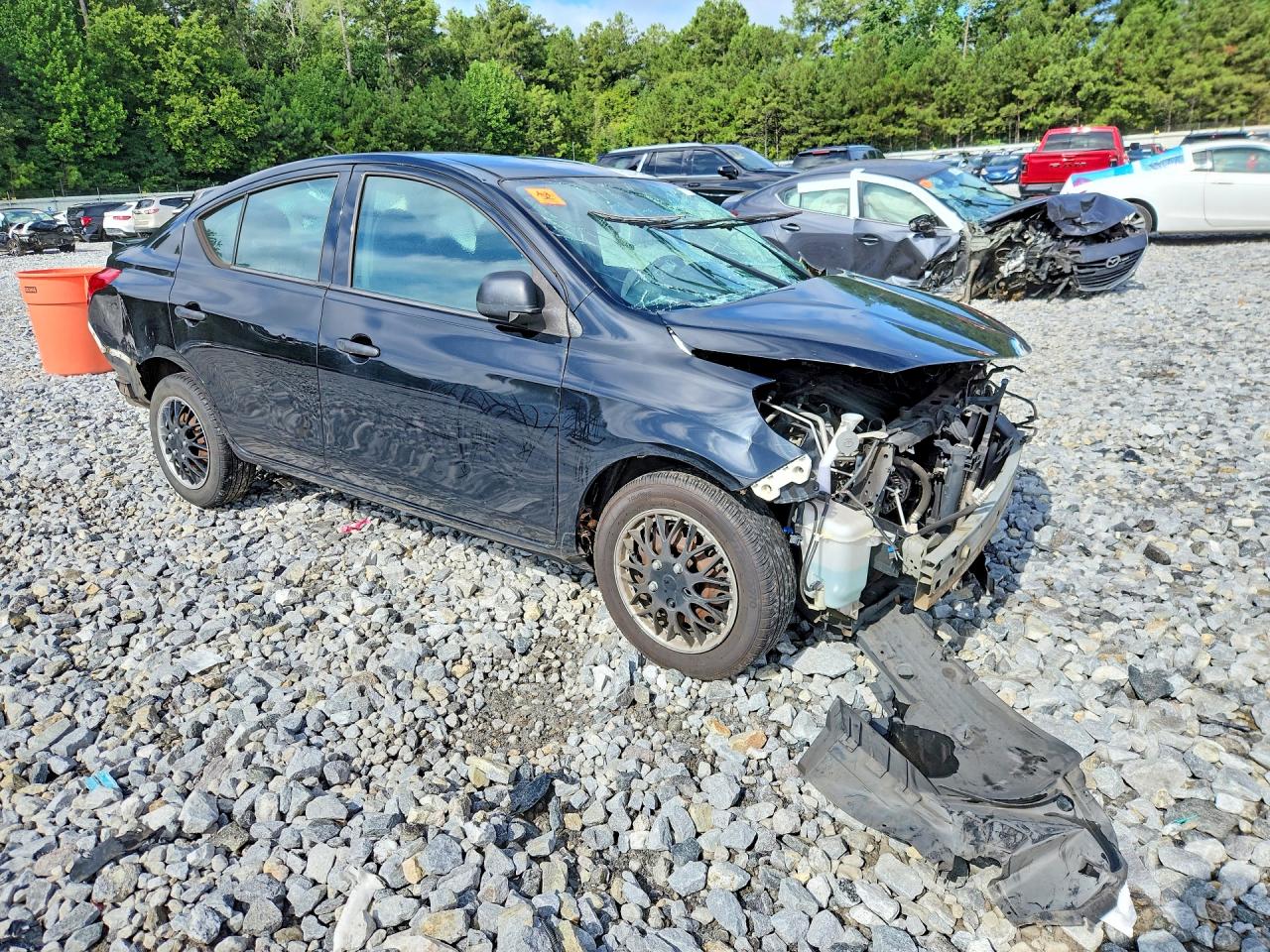 2015 Nissan Versa 1.6 S Plus Black vin: 3N1CN7AP5FL954308