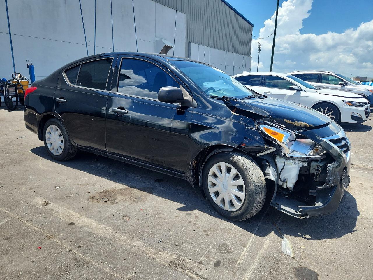 2015 Nissan Versa 1.6 S Black vin: 3N1CN7AP5FL959086
