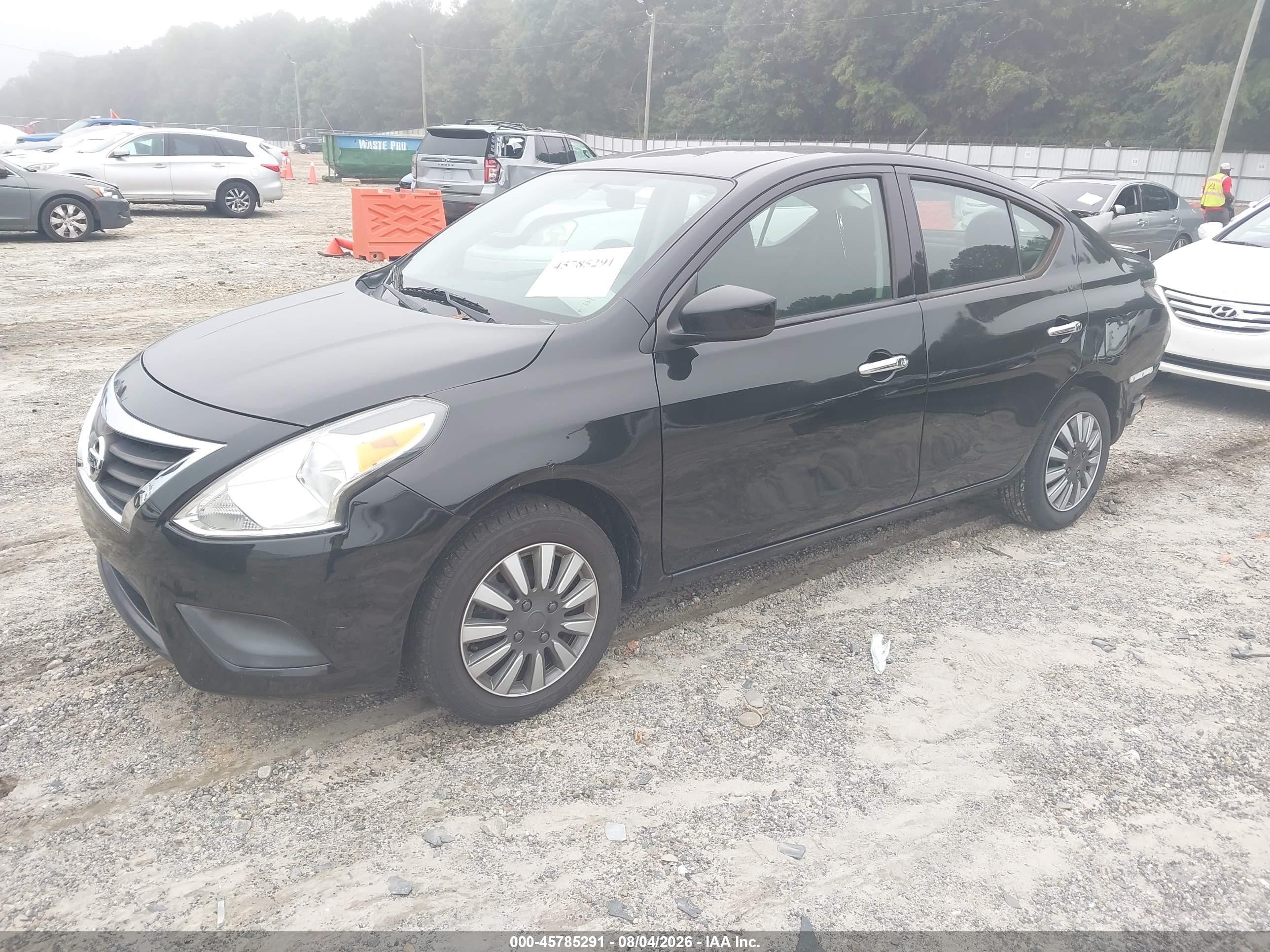 2019 Nissan Versa 1.6 Sv Черный vin: 3N1CN7AP5KL812907