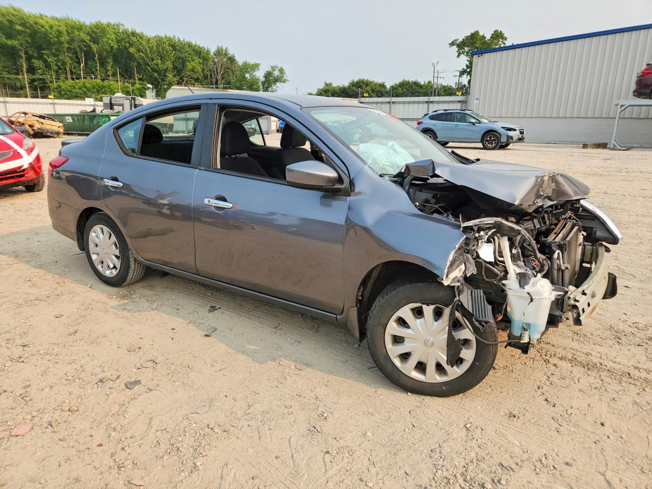 2019 Nissan Versa Sv Серый vin: 3N1CN7AP5KL838455