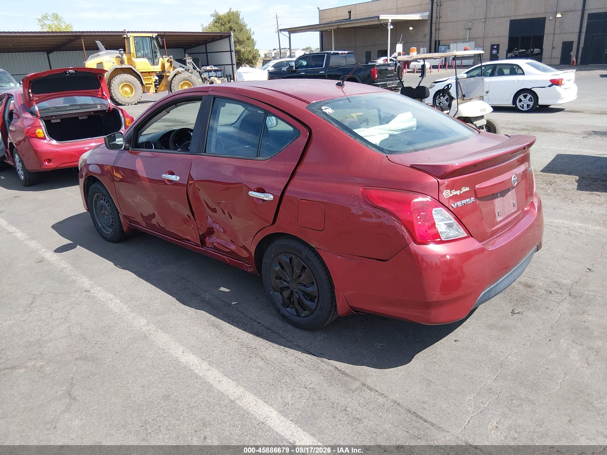 2019 Nissan Versa 1.6 Sv Красный vin: 3N1CN7AP5KL838634