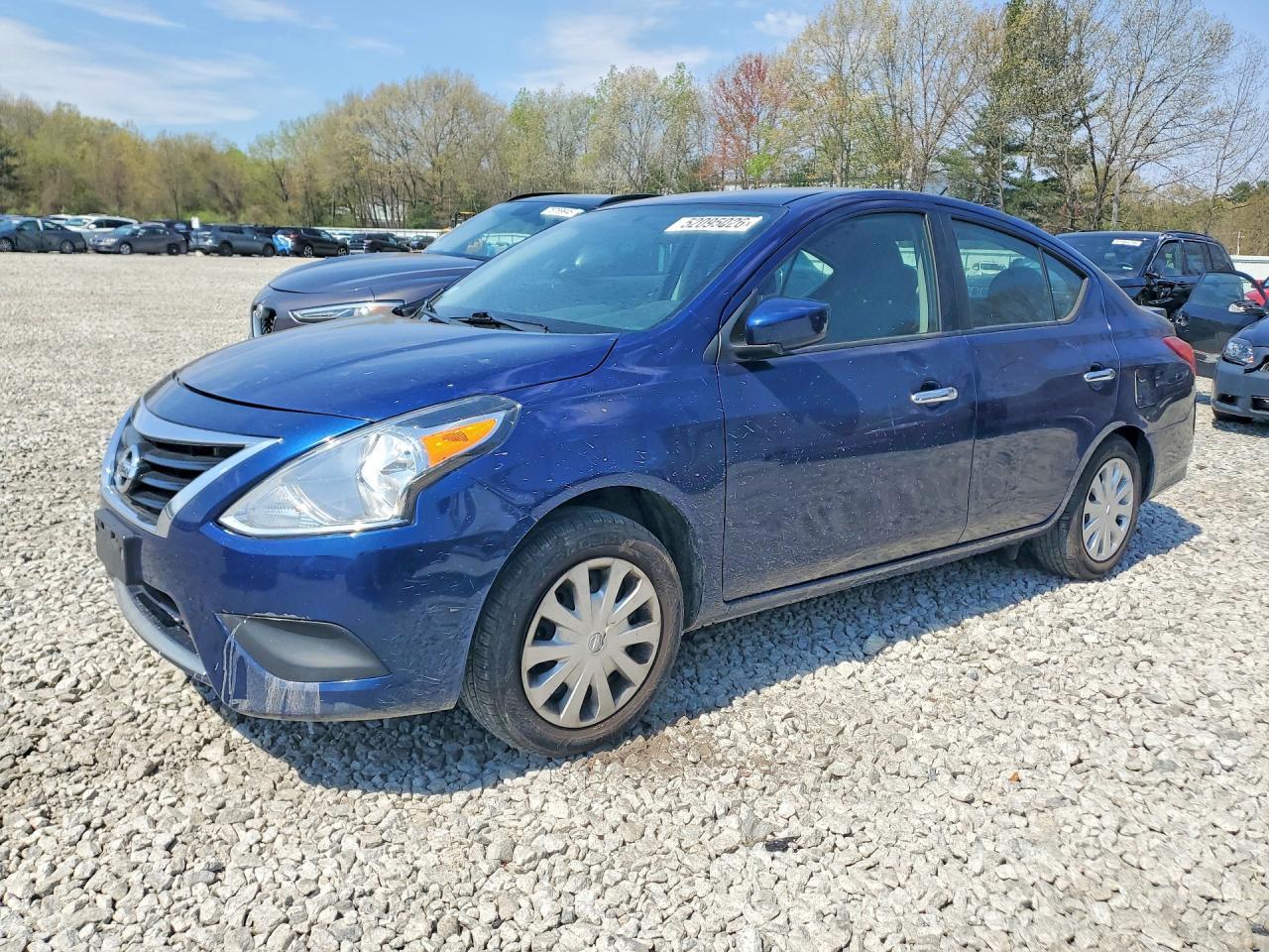 2019 Nissan Versa Sv Blue vin: 3N1CN7AP5KL881273