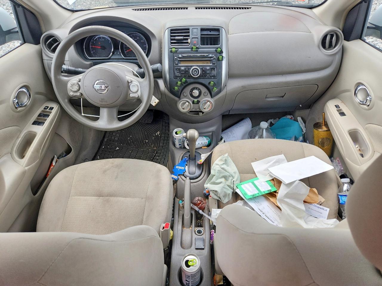 2012 Nissan Versa 1.6 S Silver vin: 3N1CN7AP6CL801187