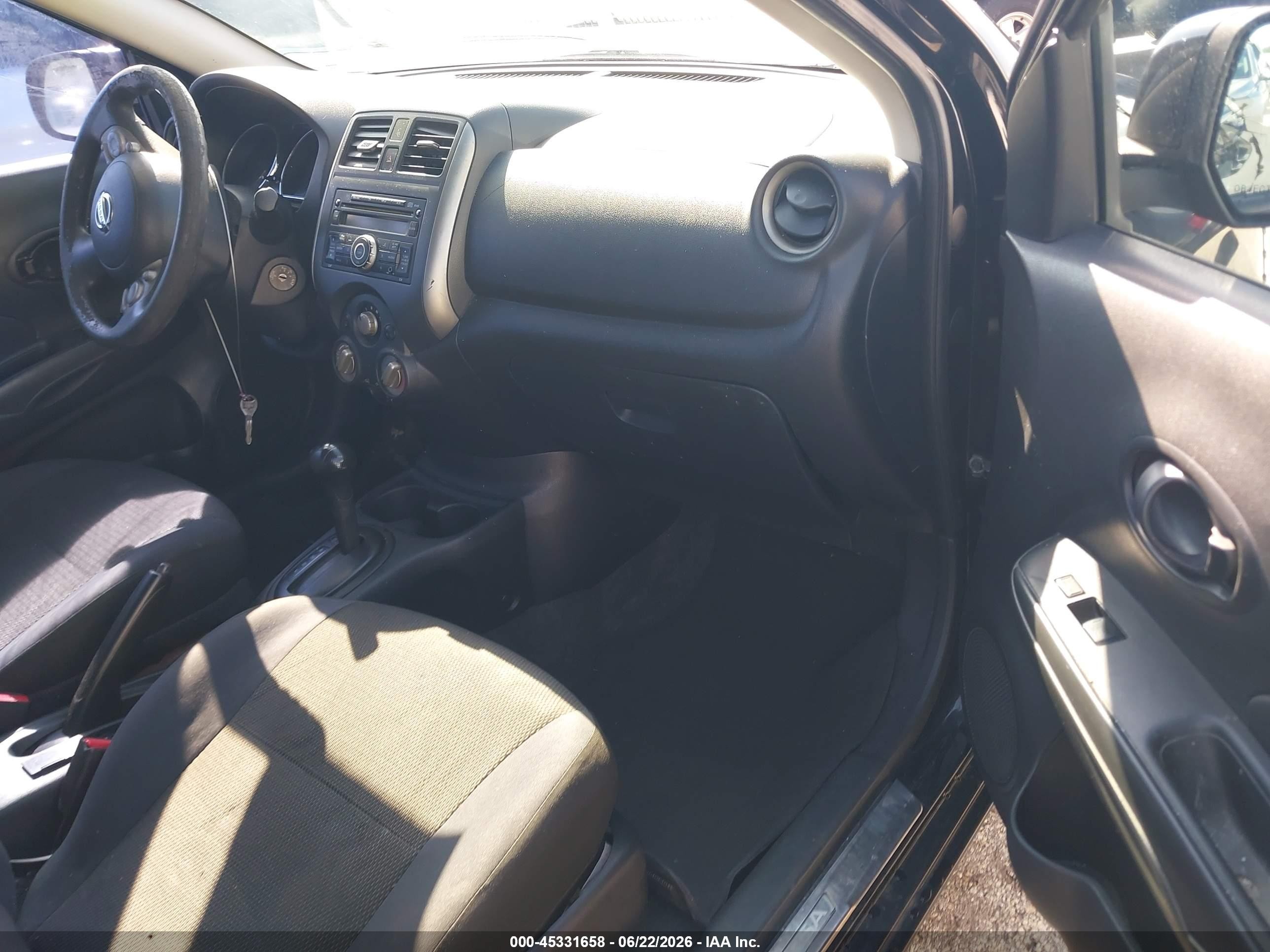 2012 Nissan Versa 1.6 Sv Black vin: 3N1CN7AP6CL836814