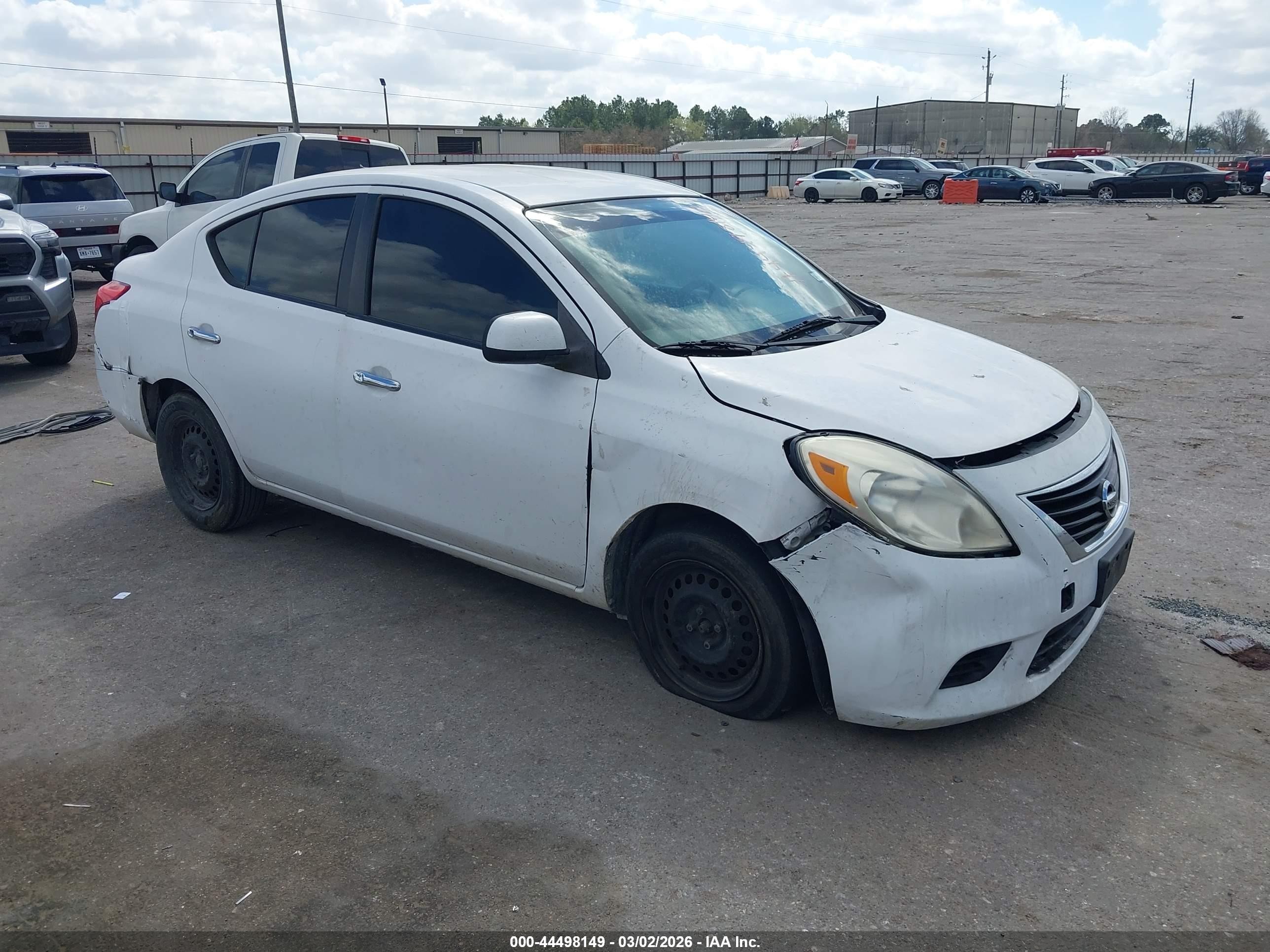 2012 Nissan Versa 1.6 Sv White vin: 3N1CN7AP6CL846145