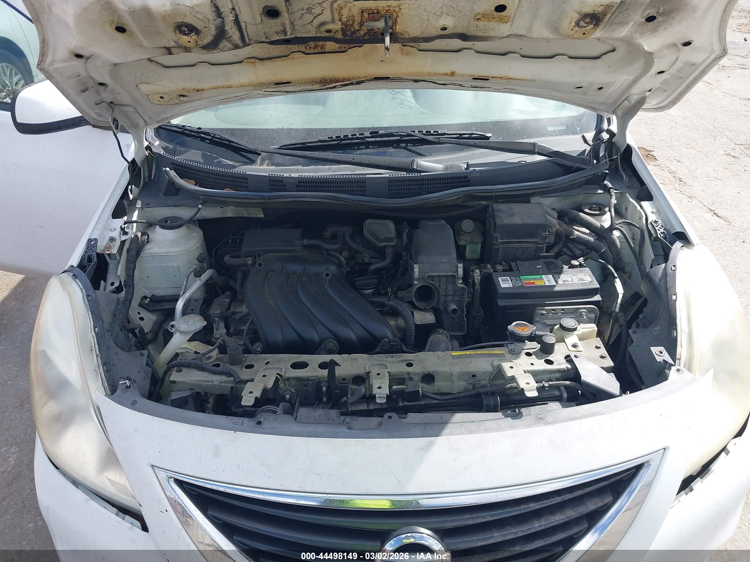 2012 Nissan Versa 1.6 Sv White vin: 3N1CN7AP6CL846145