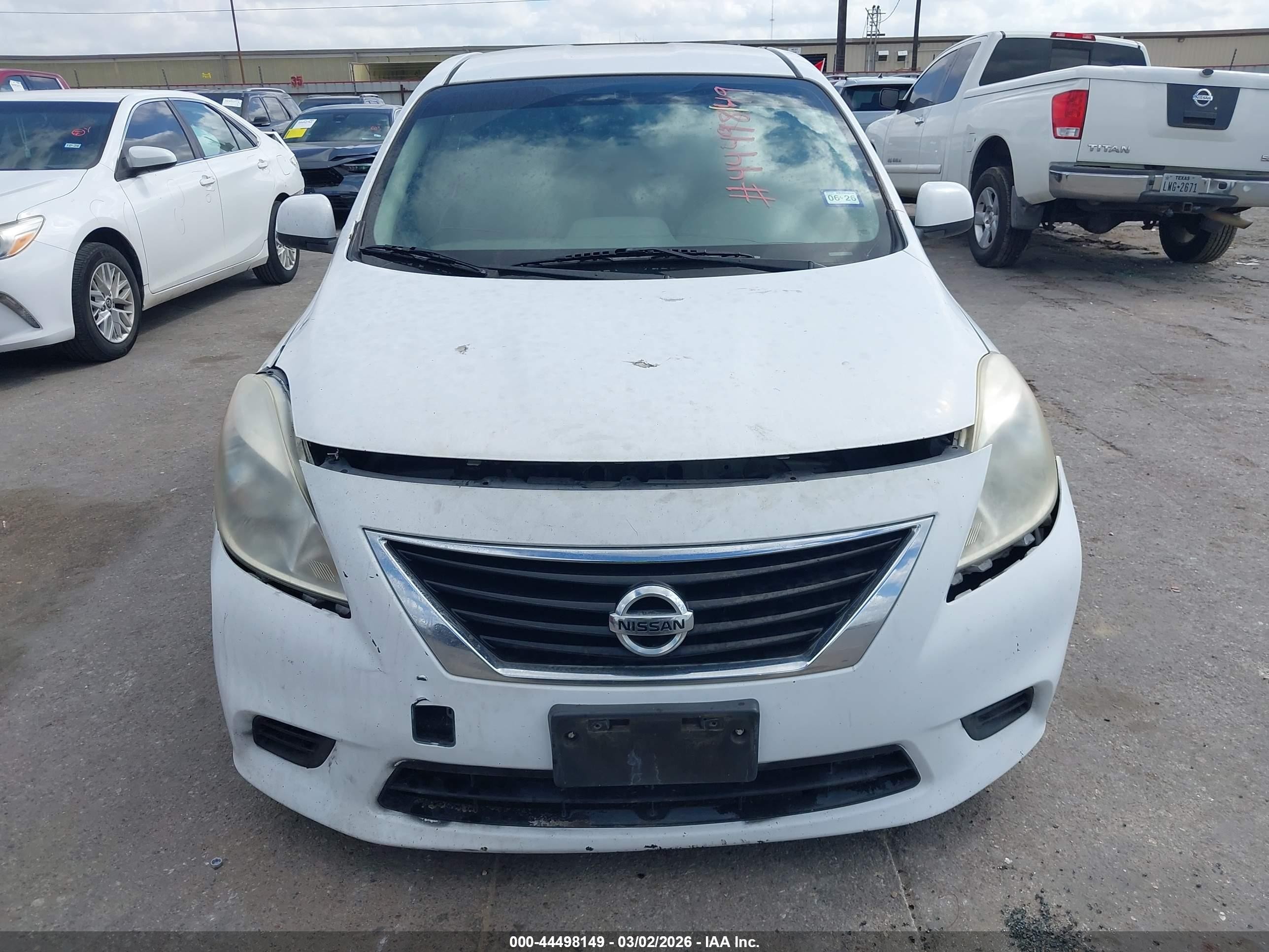 2012 Nissan Versa 1.6 Sv White vin: 3N1CN7AP6CL846145