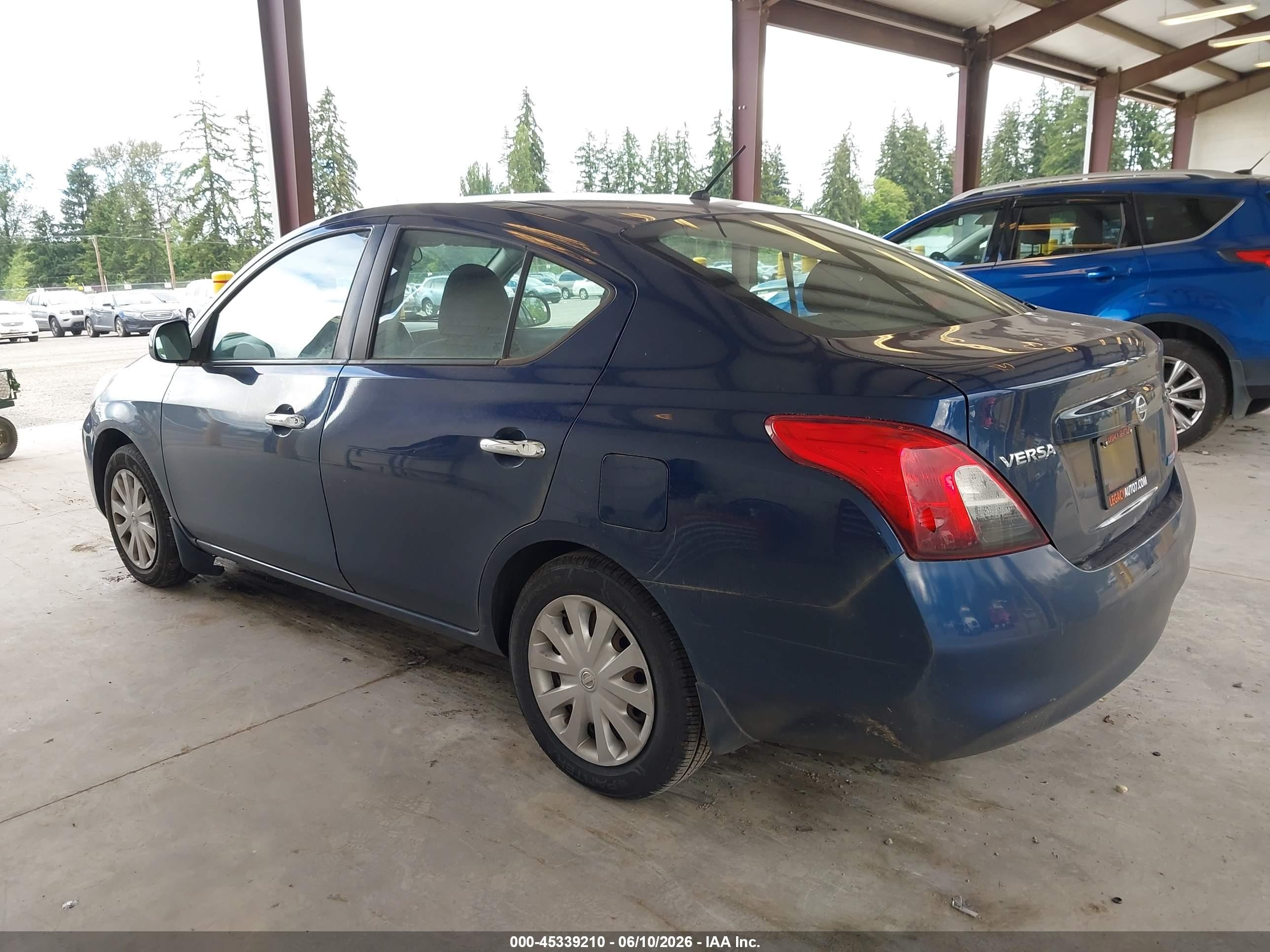 2012 Nissan Versa 1.6 Sv Blue vin: 3N1CN7AP6CL876861
