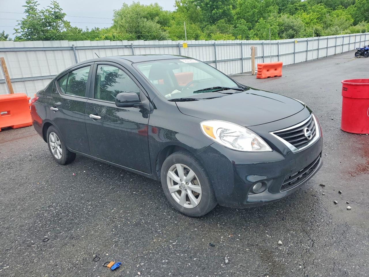 2012 Nissan Versa 1.6 S Black vin: 3N1CN7AP6CL891876