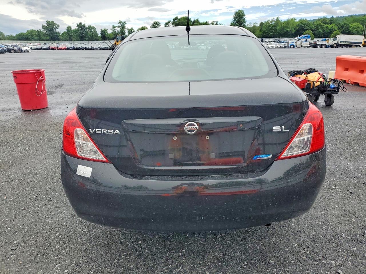 2012 Nissan Versa 1.6 S Black vin: 3N1CN7AP6CL891876