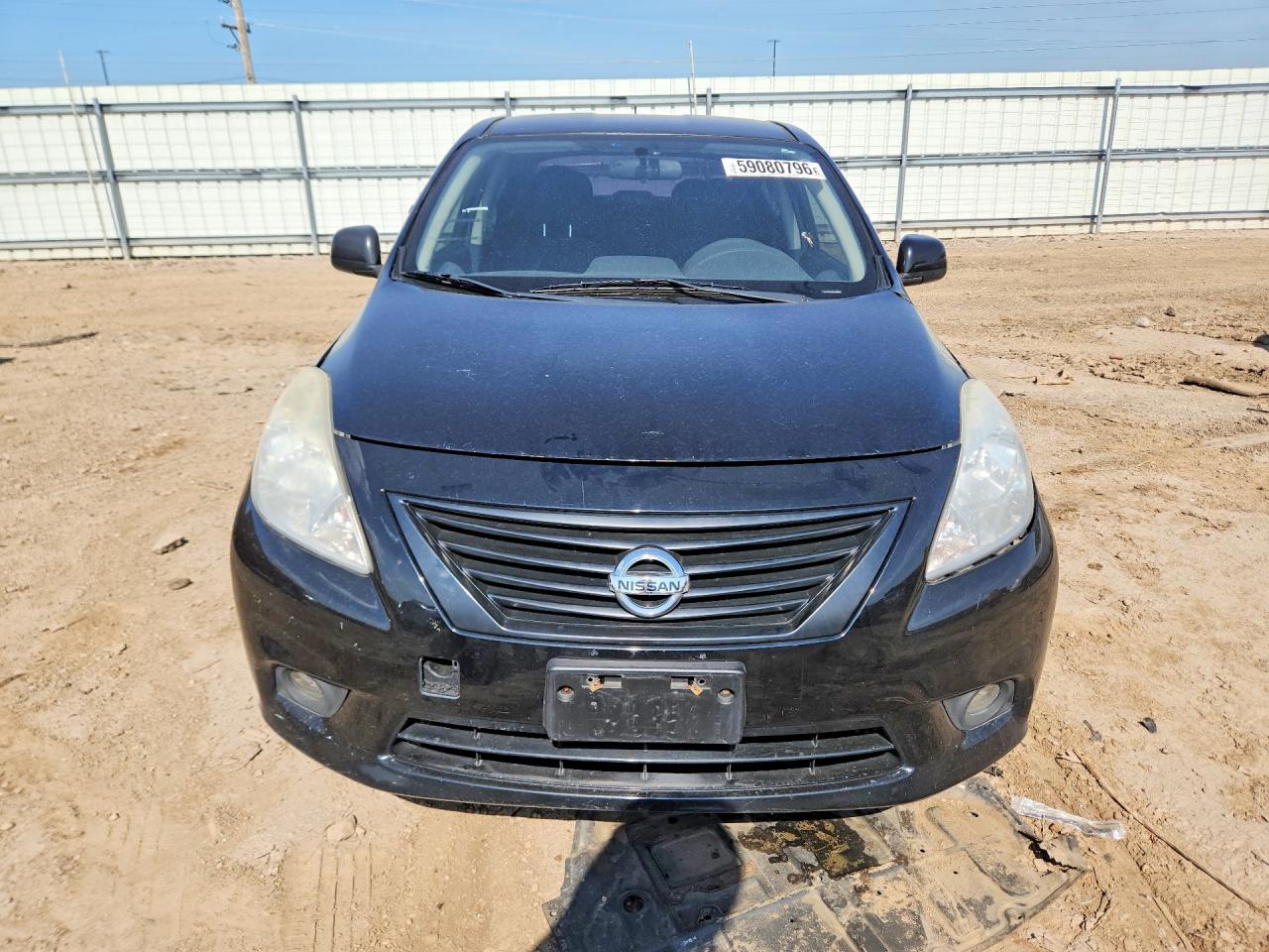 2012 Nissan Versa 1.6 S Black vin: 3N1CN7AP6CL900706