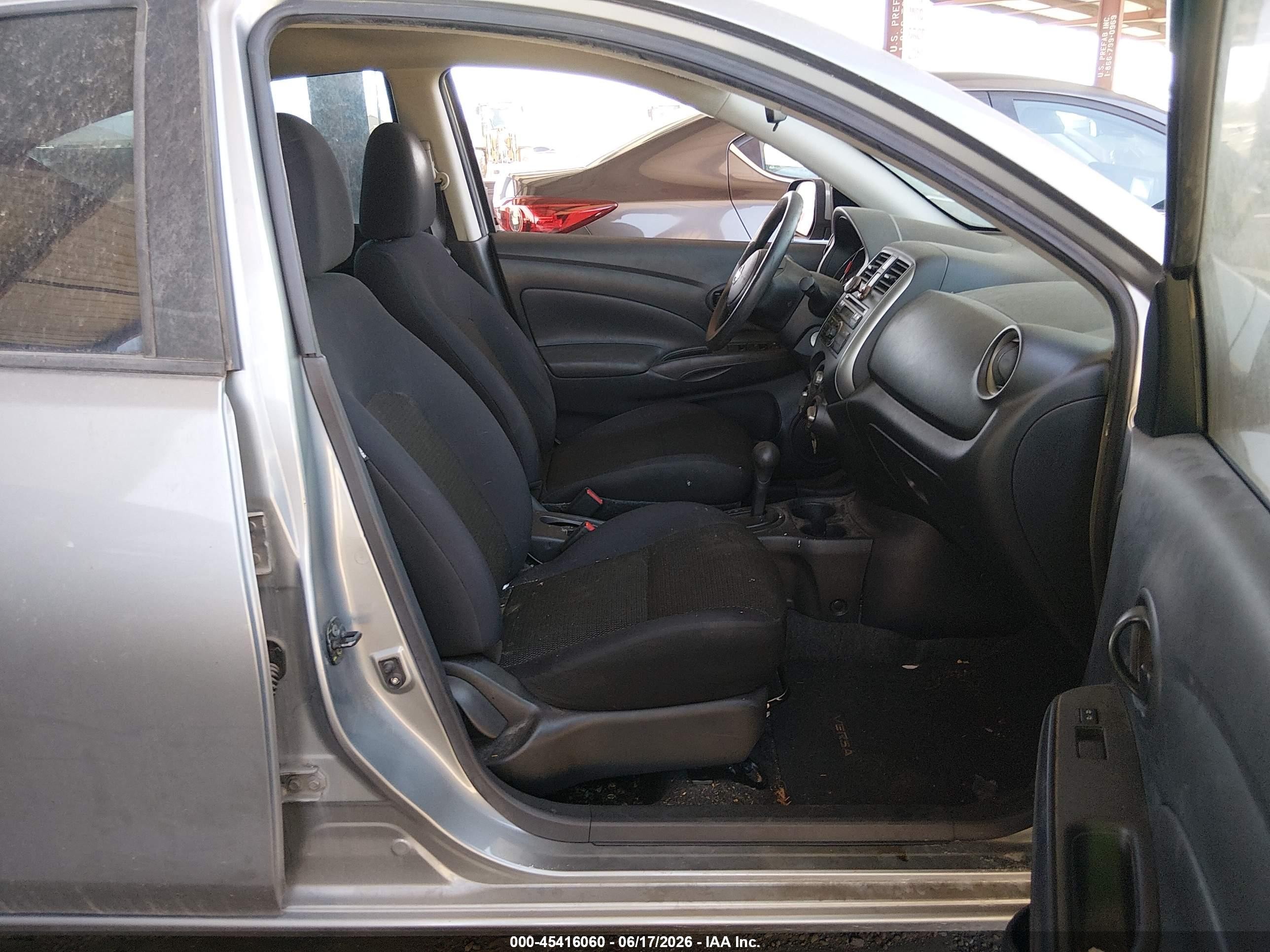 2012 Nissan Versa 1.6 Sv Gray vin: 3N1CN7AP6CL903458