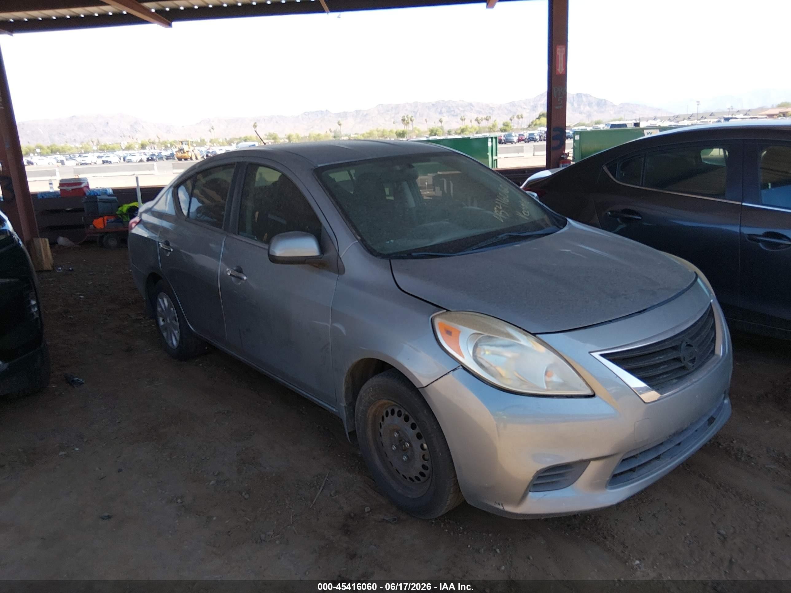 2012 Nissan Versa 1.6 Sv Gray vin: 3N1CN7AP6CL903458