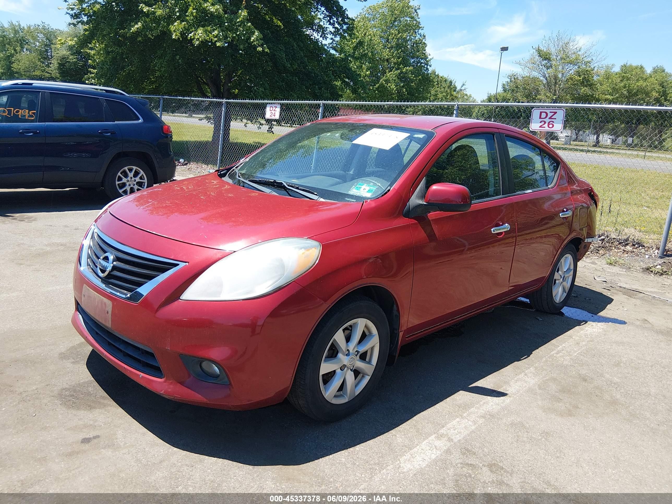 2012 Nissan Versa 1.6 Sl Red vin: 3N1CN7AP6CL907056