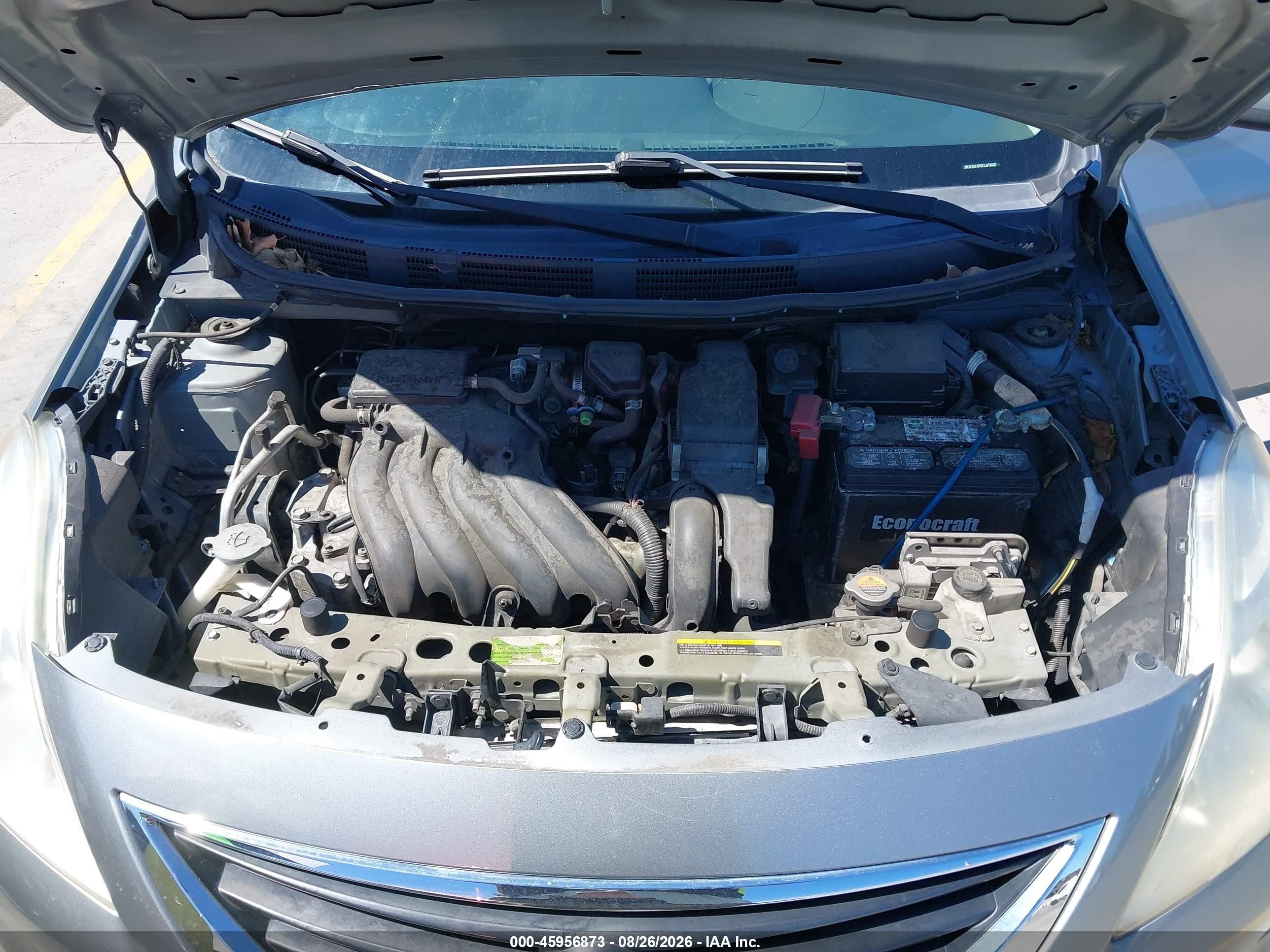 2012 Nissan Versa 1.6 Sv Silver vin: 3N1CN7AP6CL918400