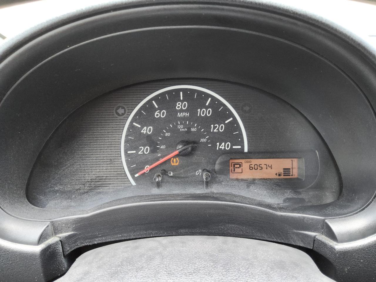 2012 Nissan Versa 1.6 S Silver vin: 3N1CN7AP6CL938047 Damage: Warning - Tire Pressure, On, Unacceptable
