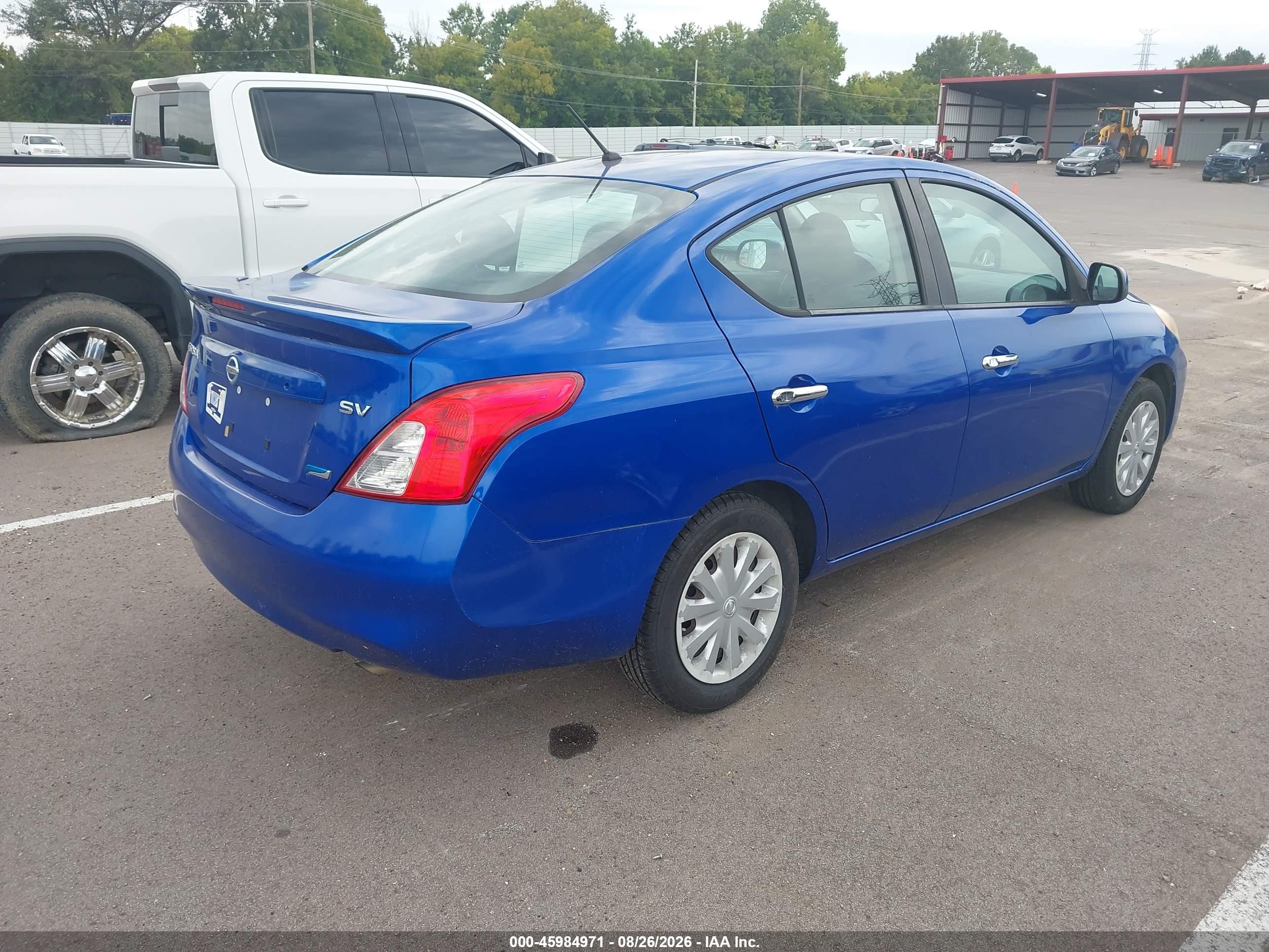 2013 Nissan Versa 1.6 Sv Blue vin: 3N1CN7AP6DL831923