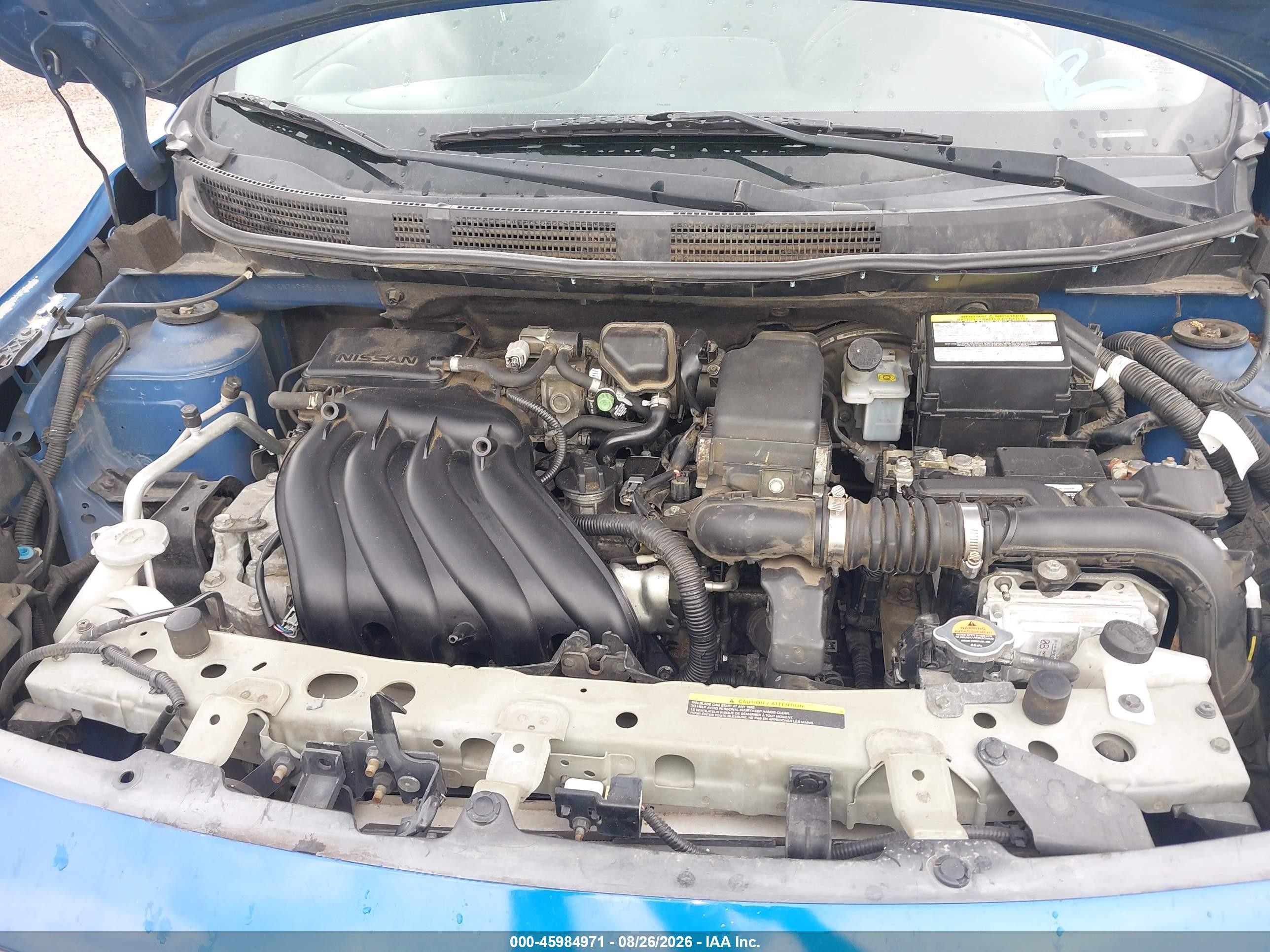 2013 Nissan Versa 1.6 Sv Blue vin: 3N1CN7AP6DL831923