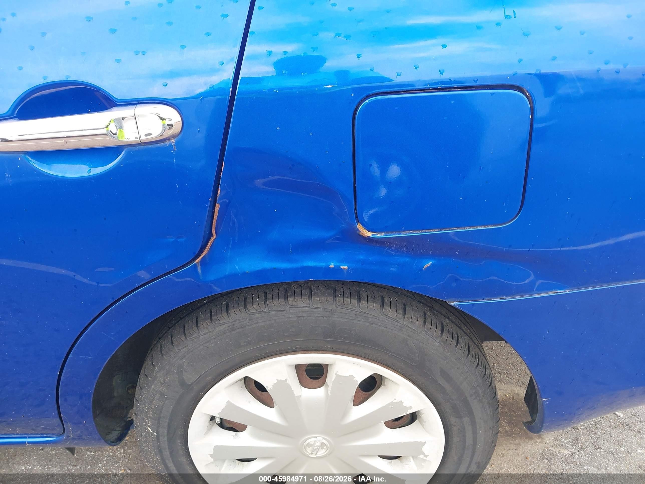 2013 Nissan Versa 1.6 Sv Blue vin: 3N1CN7AP6DL831923