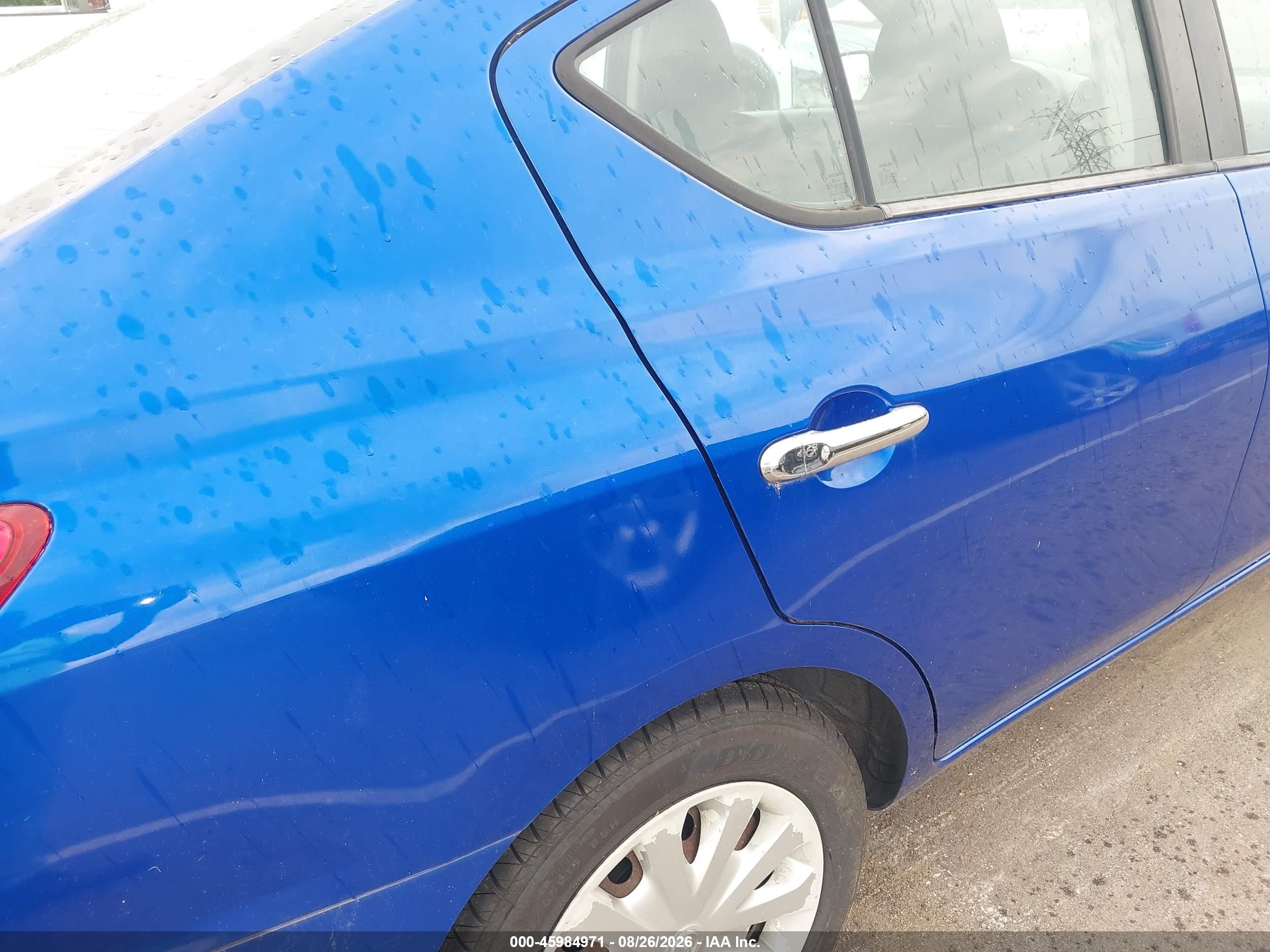 2013 Nissan Versa 1.6 Sv Blue vin: 3N1CN7AP6DL831923