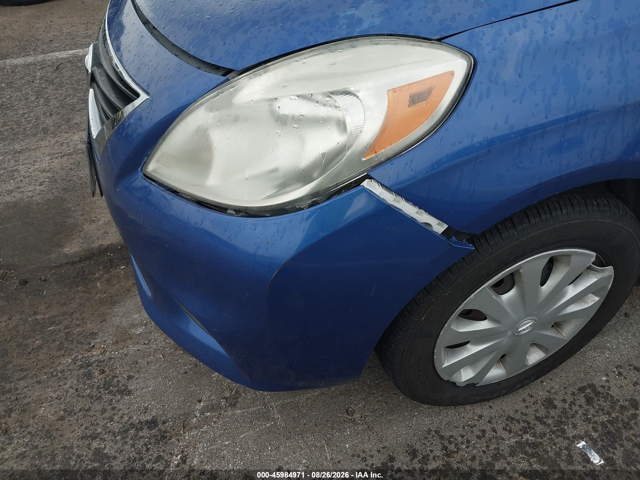 2013 Nissan Versa 1.6 Sv Blue vin: 3N1CN7AP6DL831923
