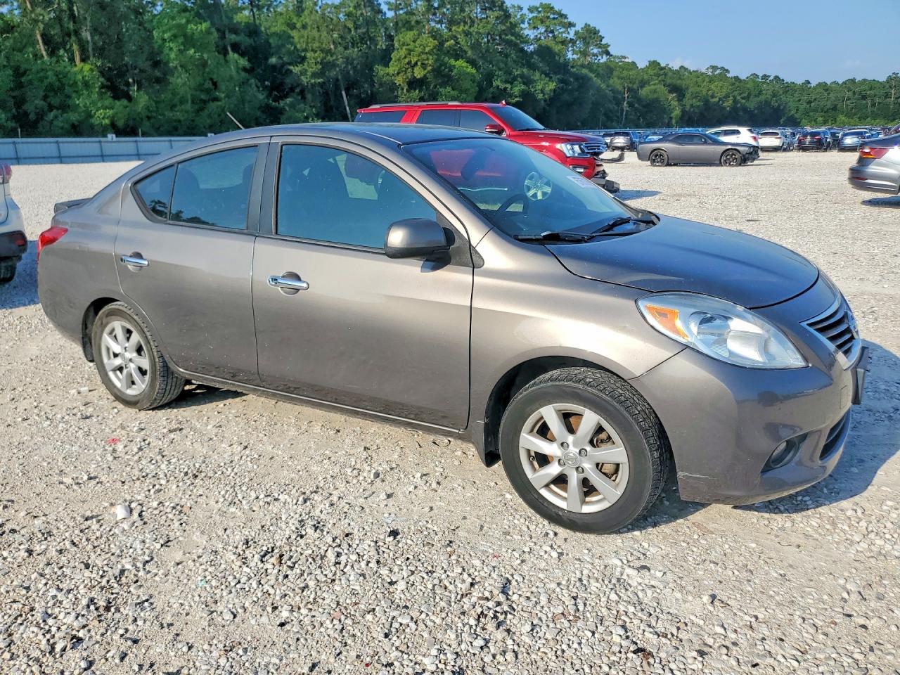 2013 Nissan Versa 1.6 S Gray vin: 3N1CN7AP6DL835549