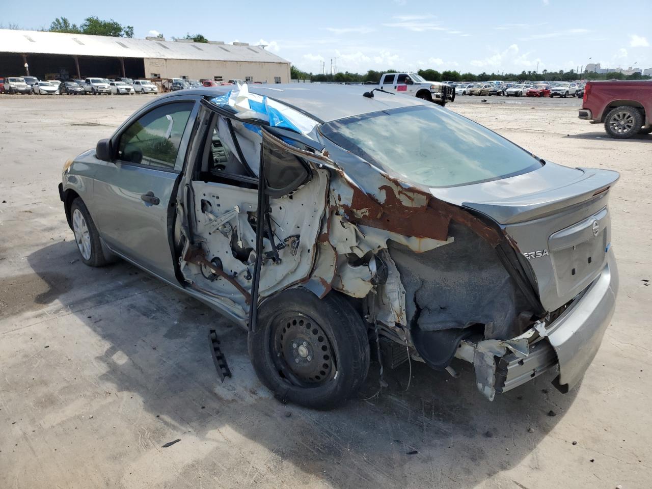 2013 Nissan Versa S Gray vin: 3N1CN7AP6DL837611