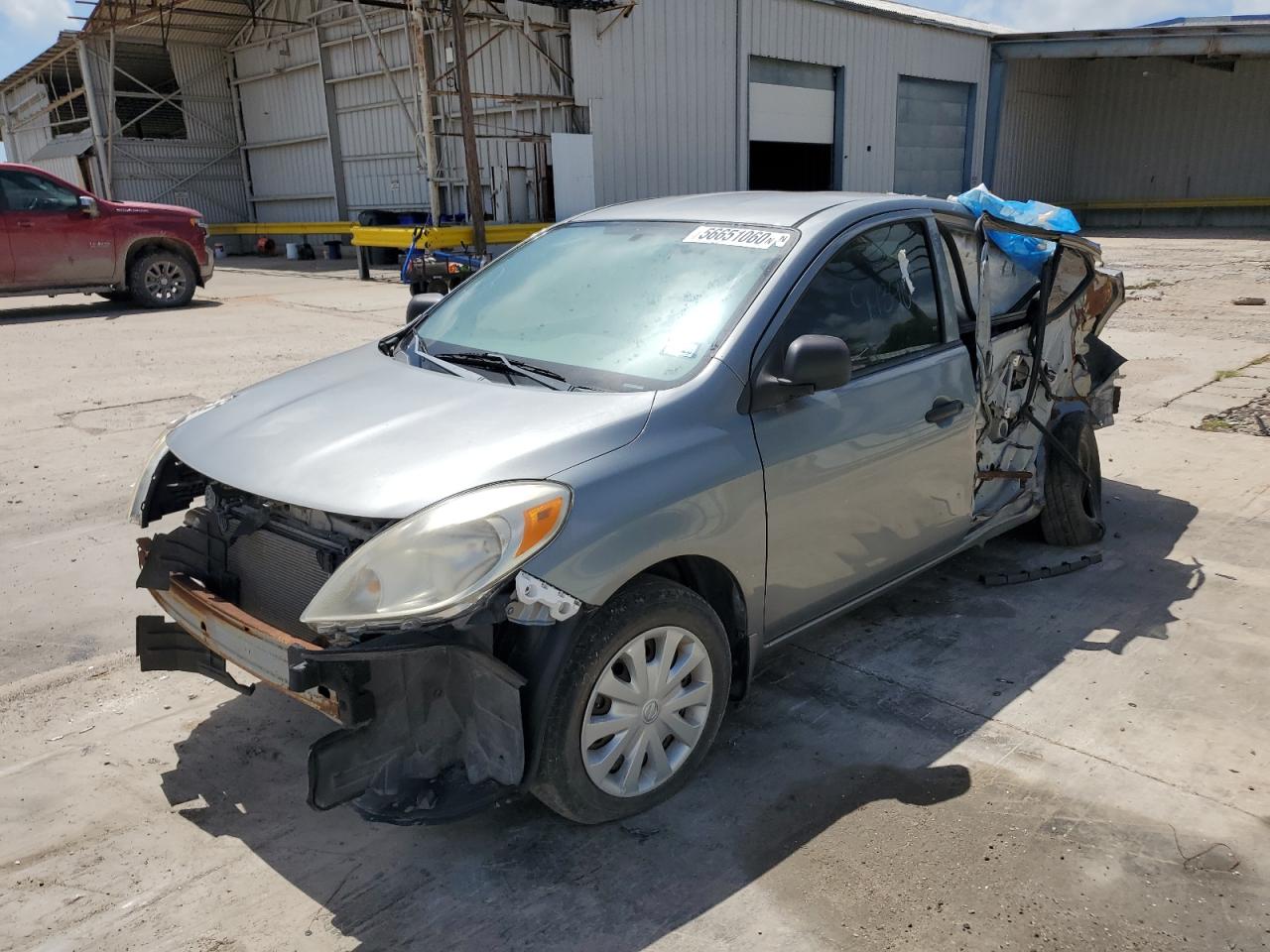2013 Nissan Versa S Gray vin: 3N1CN7AP6DL837611