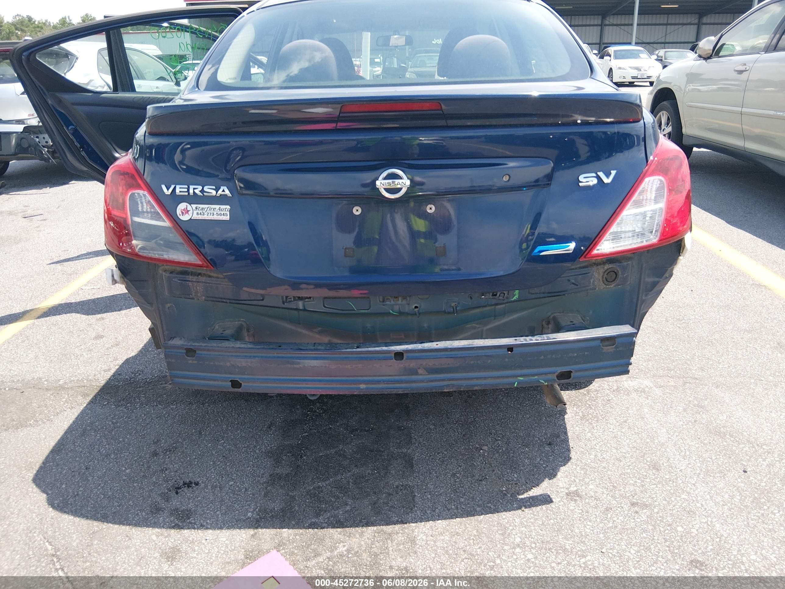 2013 Nissan Versa 1.6 Sv Blue vin: 3N1CN7AP6DL843263