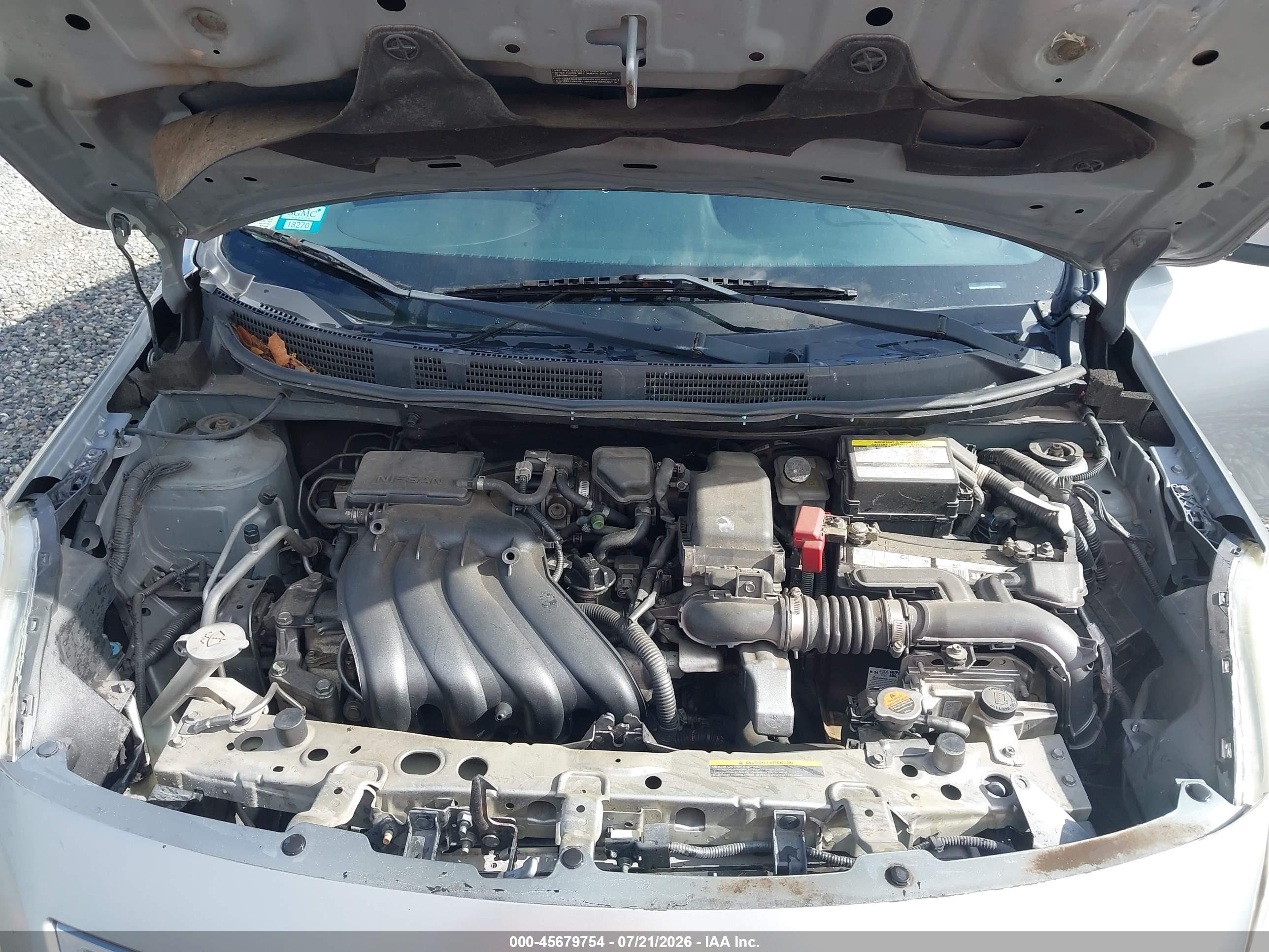2013 Nissan Versa 1.6 Sv Silver vin: 3N1CN7AP6DL850844