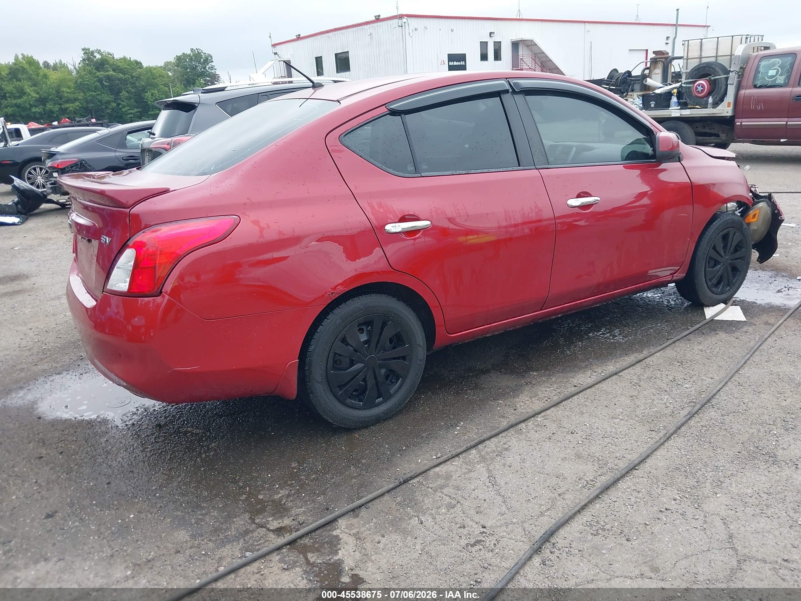 2013 Nissan Versa 1.6 Sv Красный vin: 3N1CN7AP6DL860001