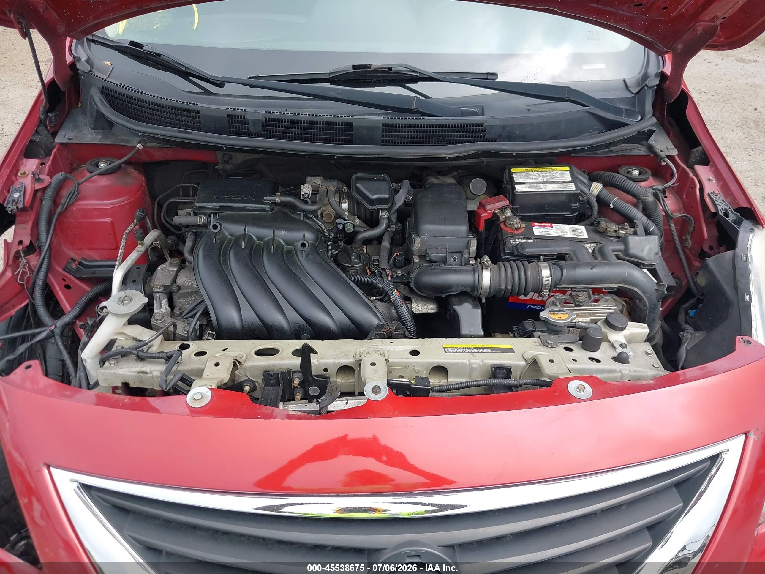 2013 Nissan Versa 1.6 Sv Красный vin: 3N1CN7AP6DL860001