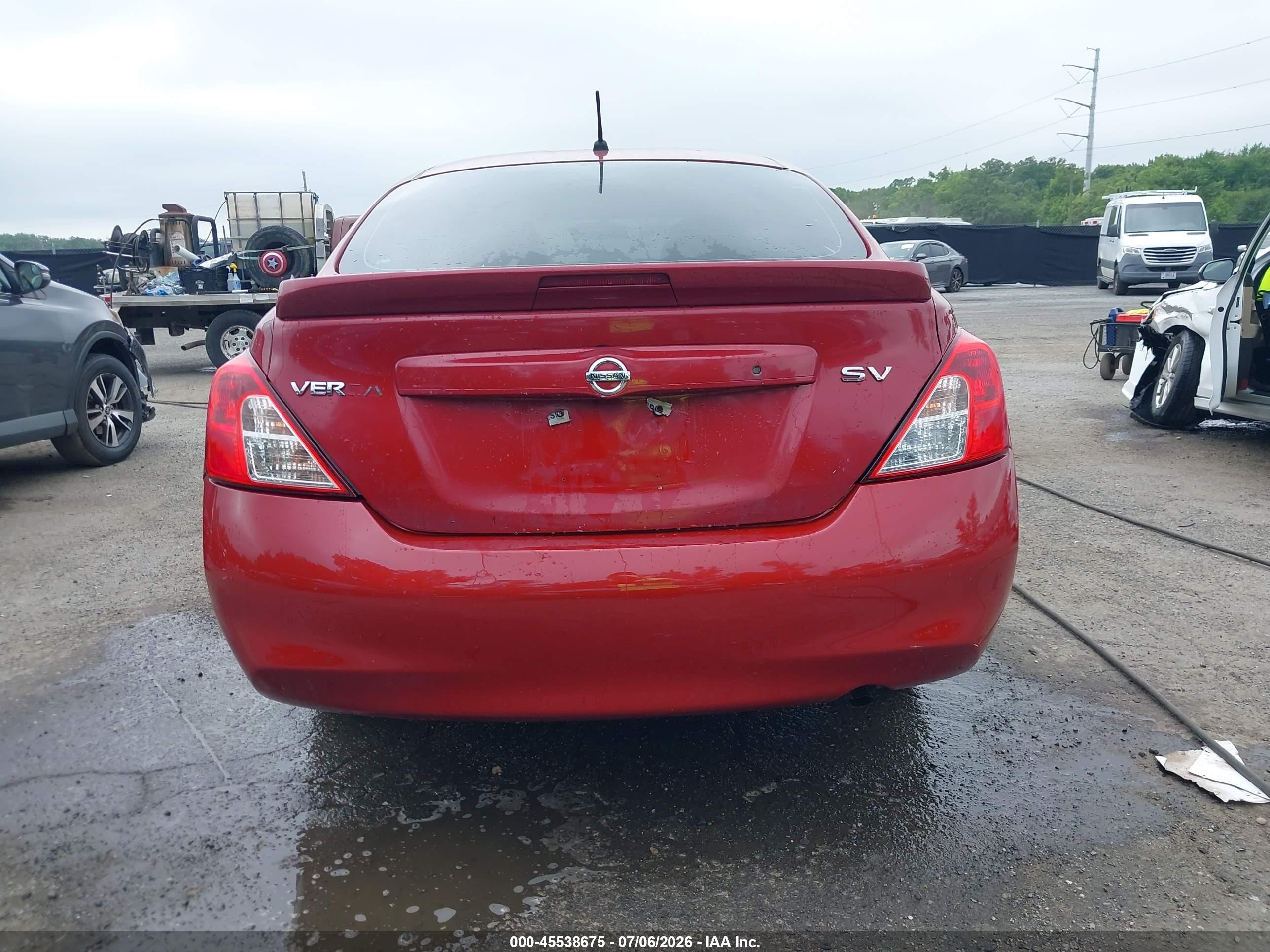 2013 Nissan Versa 1.6 Sv Красный vin: 3N1CN7AP6DL860001