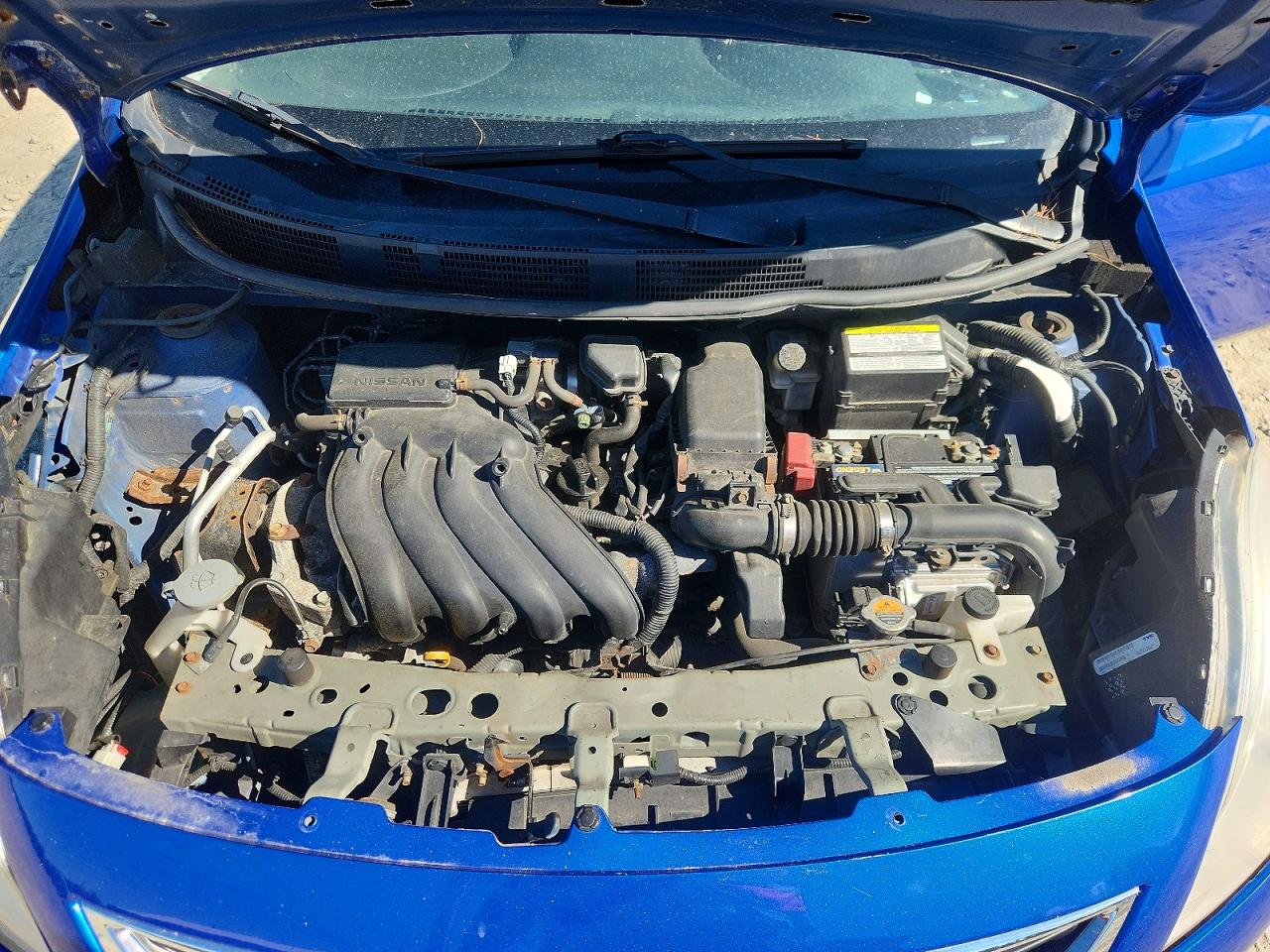 2013 Nissan Versa 1.6 S Blue vin: 3N1CN7AP6DL861214