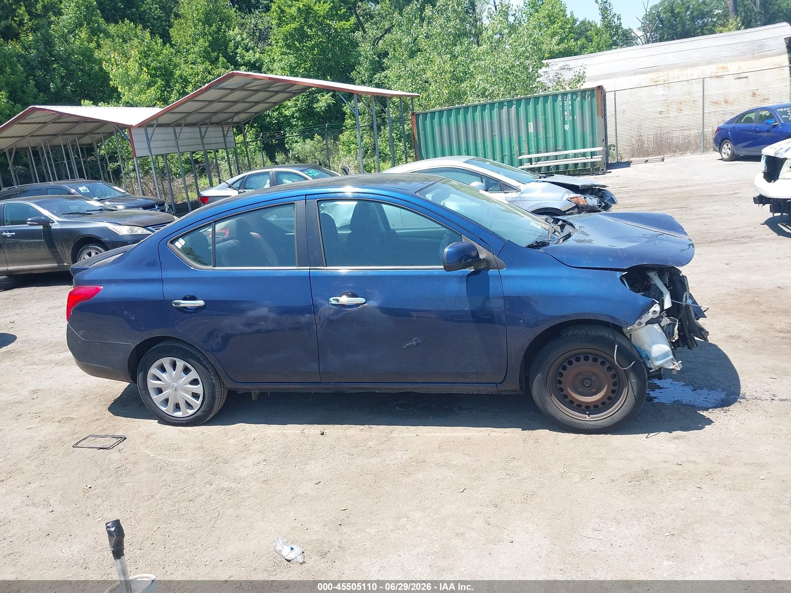 2013 Nissan Versa 1.6 Sv Blue vin: 3N1CN7AP6DL865585