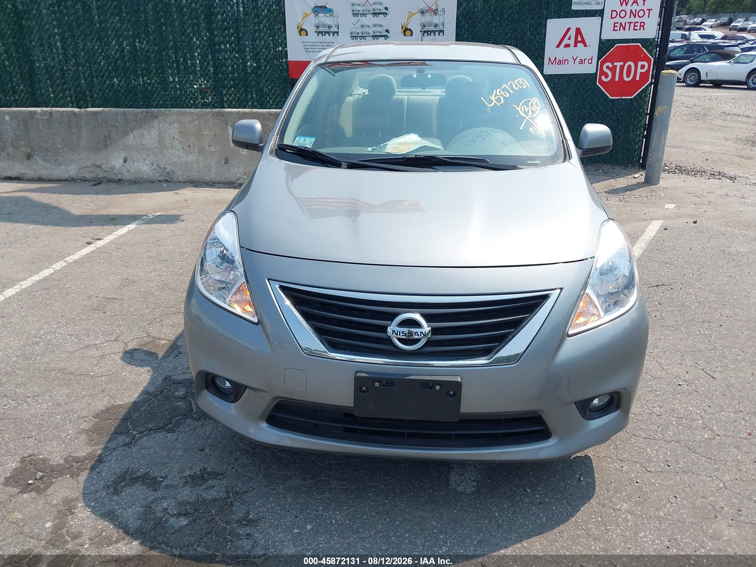 2014 Nissan Versa 1.6 Sl Silver vin: 3N1CN7AP6EL822642