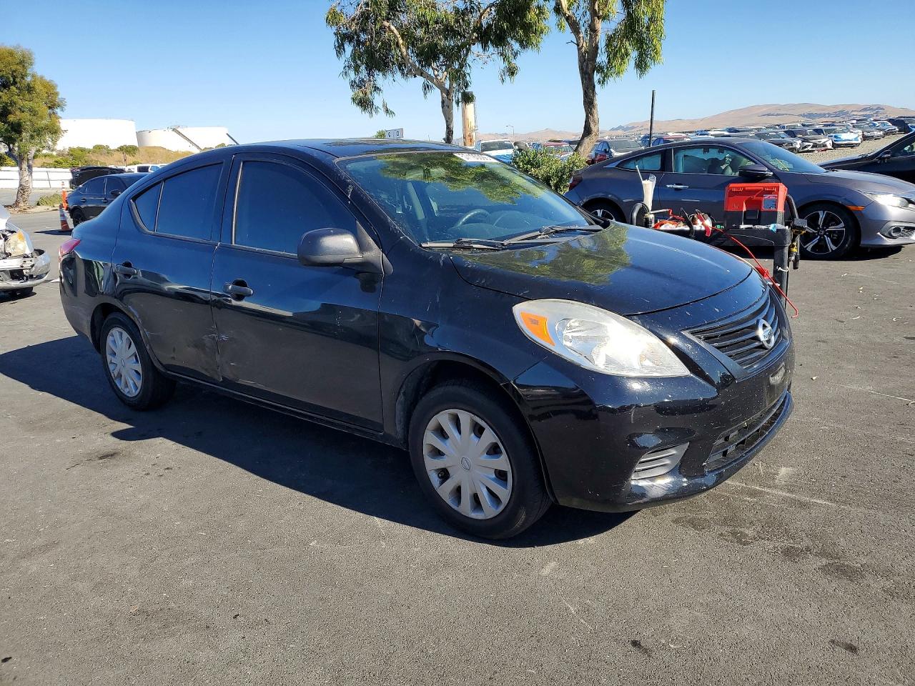2014 Nissan Versa Black vin: 3N1CN7AP6EL841157