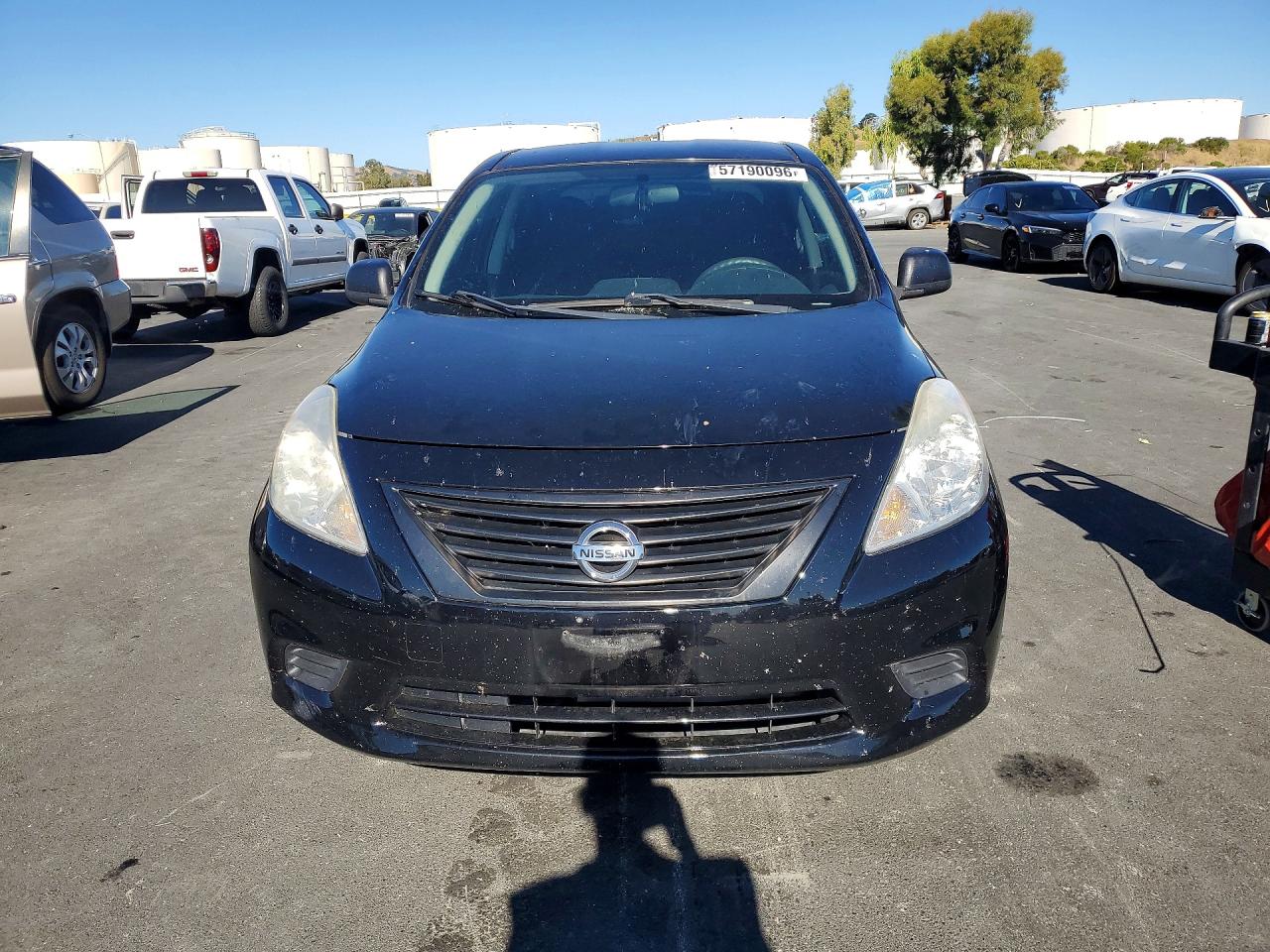 2014 Nissan Versa Black vin: 3N1CN7AP6EL841157