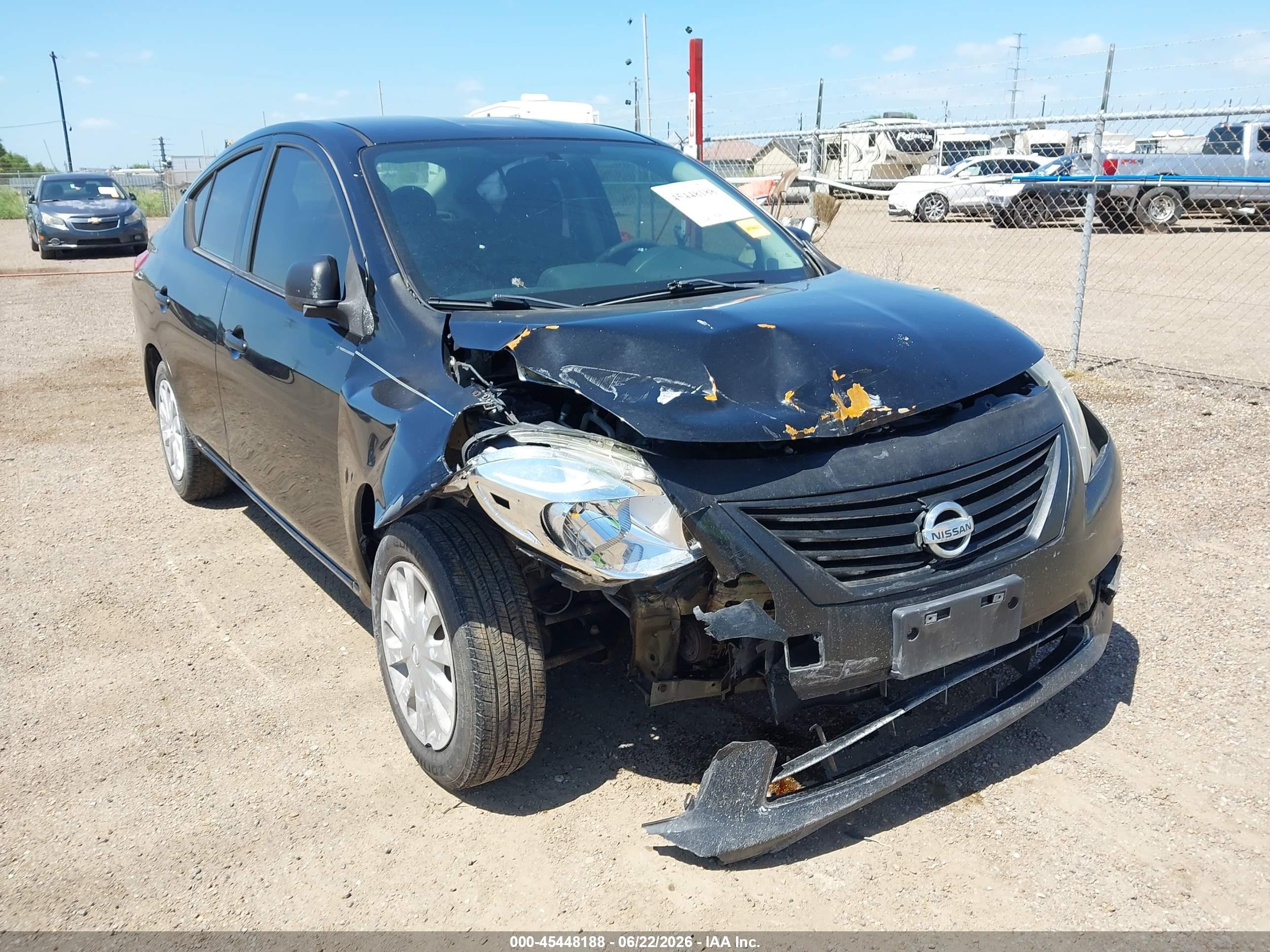 2014 Nissan Versa 1.6 S Black vin: 3N1CN7AP6EL845306