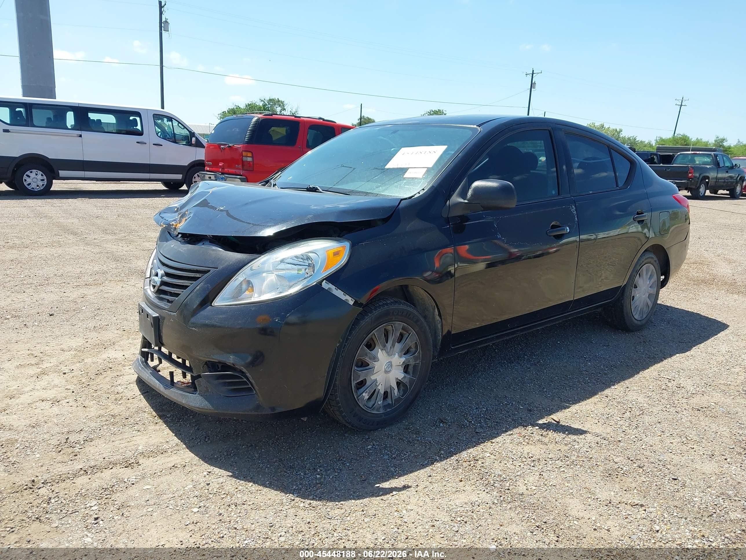 2014 Nissan Versa 1.6 S Black vin: 3N1CN7AP6EL845306