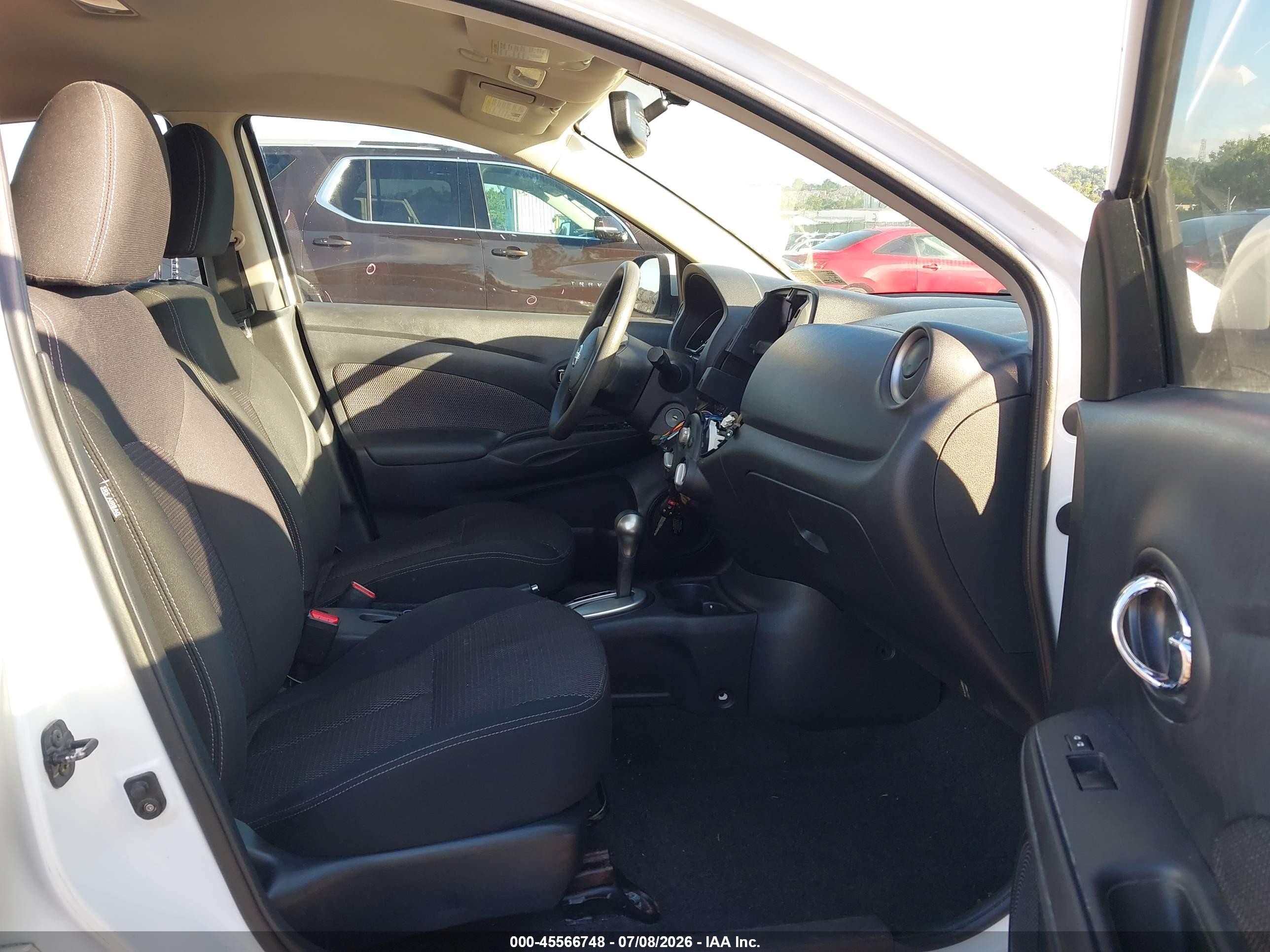 2014 Nissan Versa 1.6 Sv White vin: 3N1CN7AP6EL850635