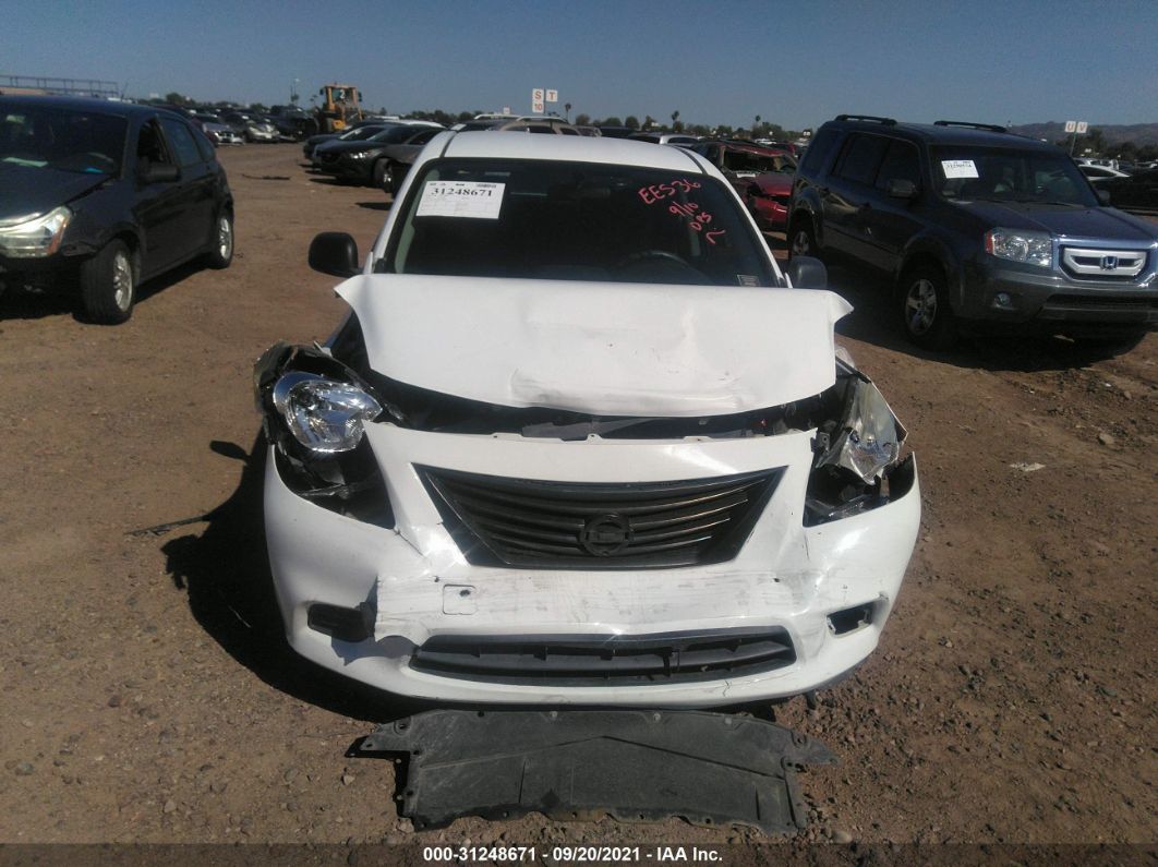 2014 Nissan Versa S Plus White vin: 3N1CN7AP6EL866060