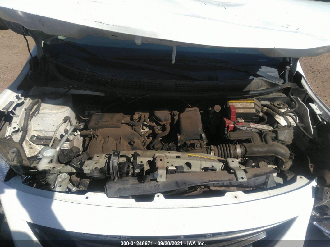 2014 Nissan Versa S Plus White vin: 3N1CN7AP6EL866060