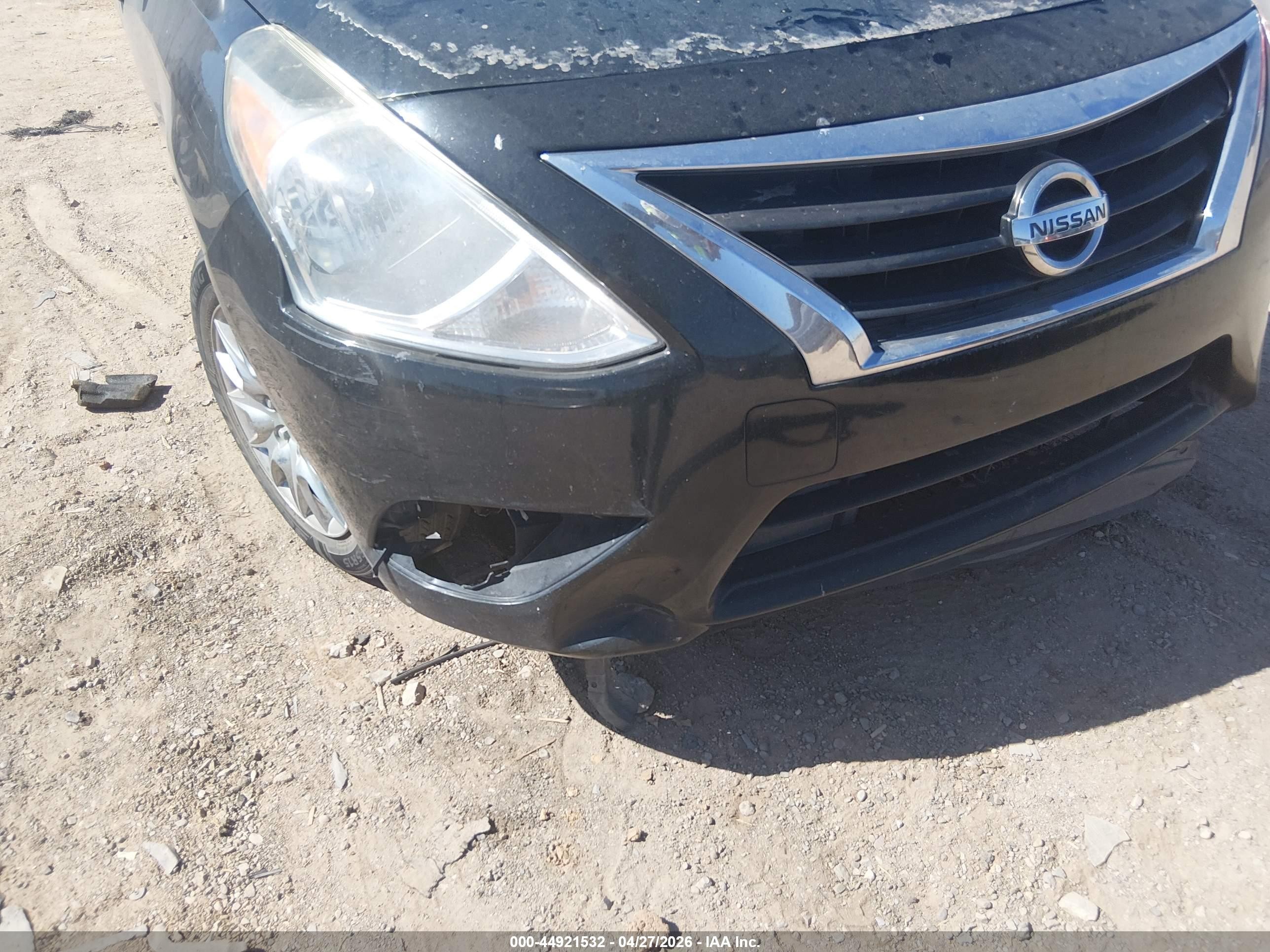 2015 Nissan Versa 1.6 S+ Black vin: 3N1CN7AP6FL802103