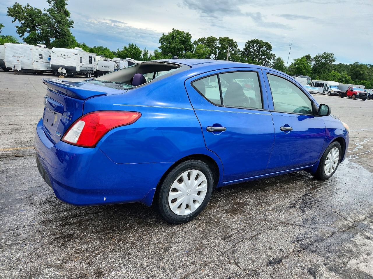 2015 Nissan Versa 1.6 S Plus Blue vin: 3N1CN7AP6FL803591