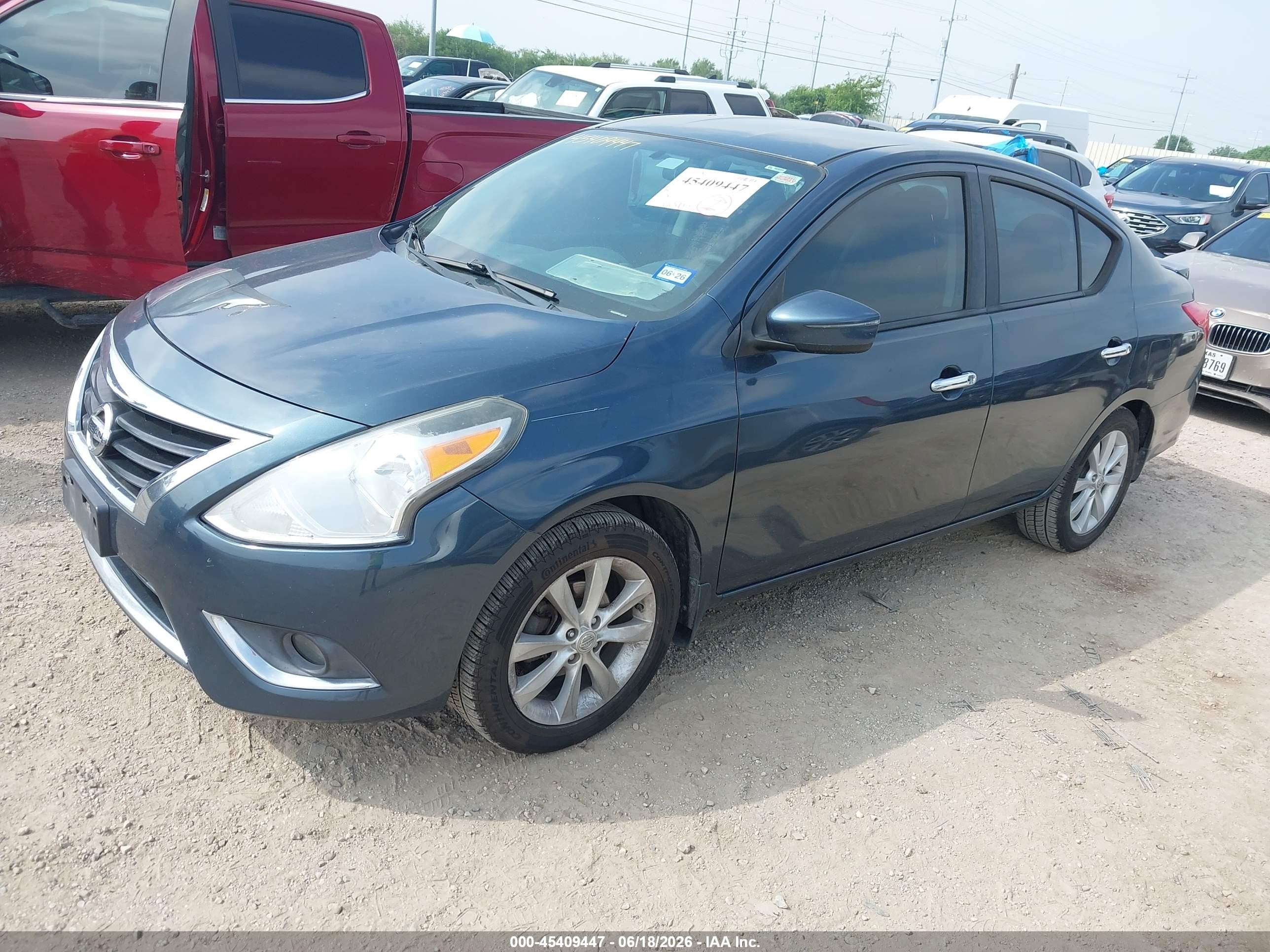 2015 Nissan Versa 1.6 Sl Blue vin: 3N1CN7AP6FL805115