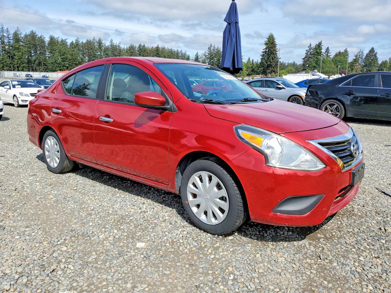 2015 Nissan Versa 1.6 Sv Maroon vin: 3N1CN7AP6FL812971