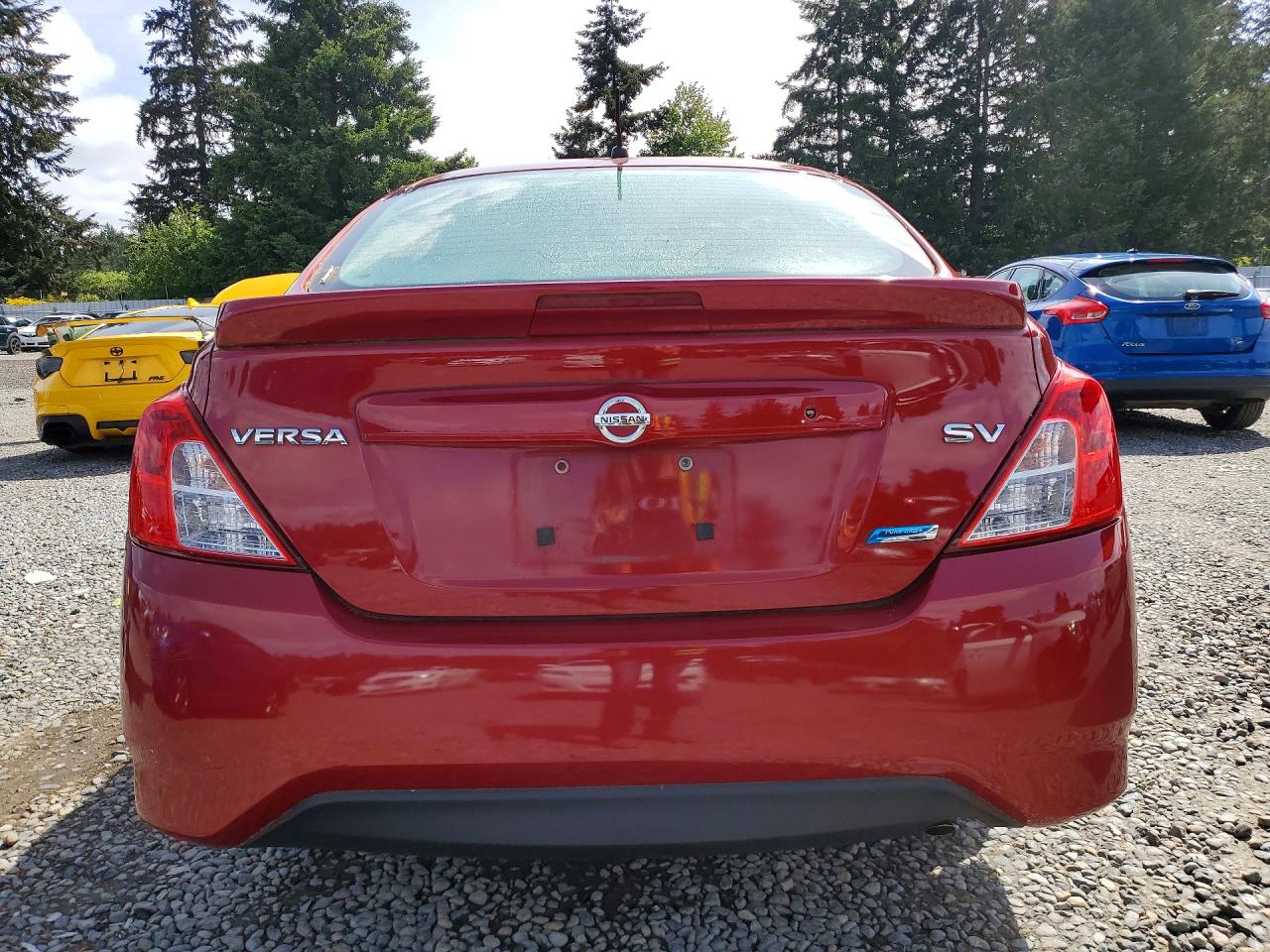 2015 Nissan Versa 1.6 Sv Maroon vin: 3N1CN7AP6FL812971