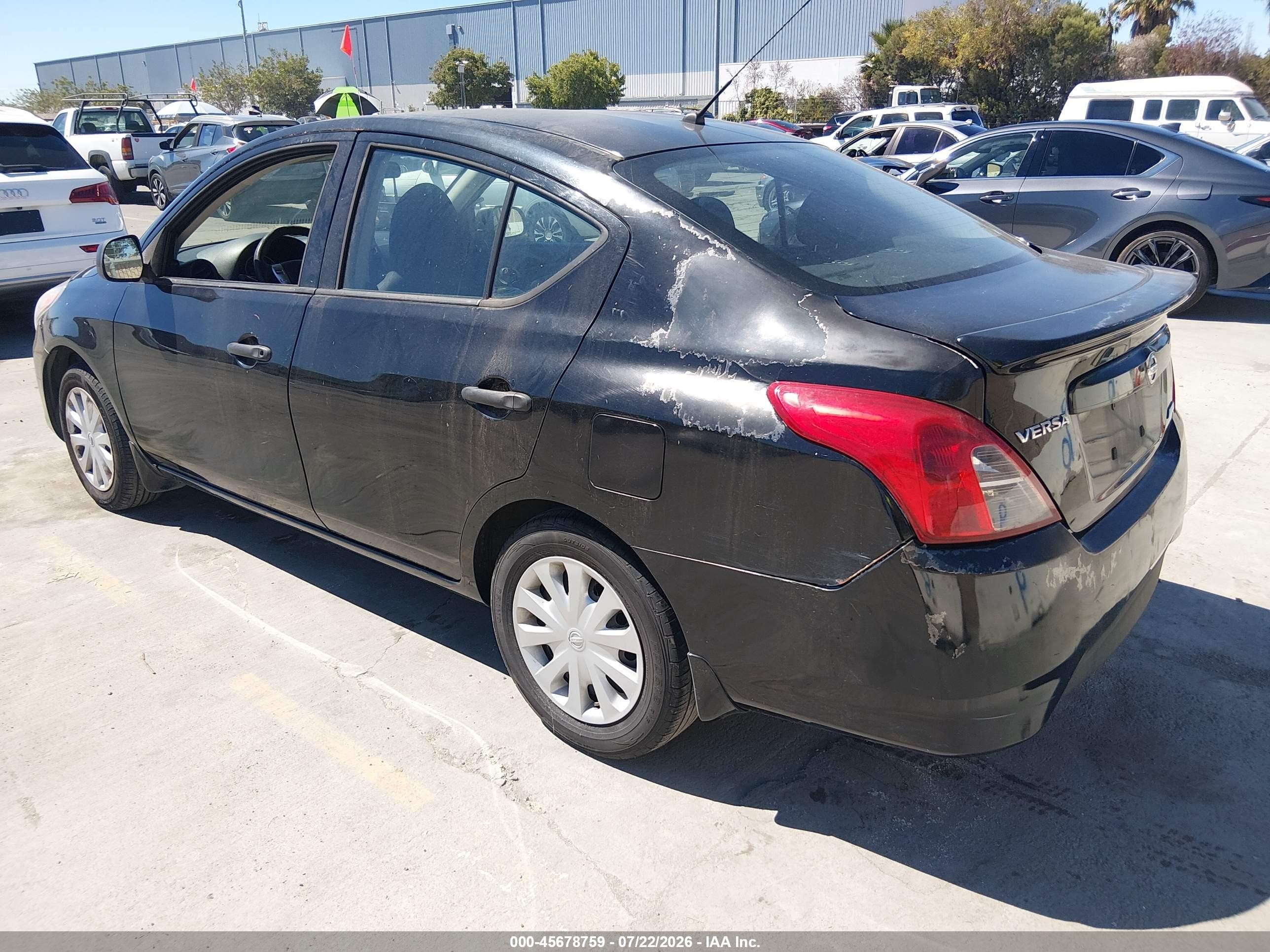2015 Nissan Versa 1.6 S+ Black vin: 3N1CN7AP6FL818317