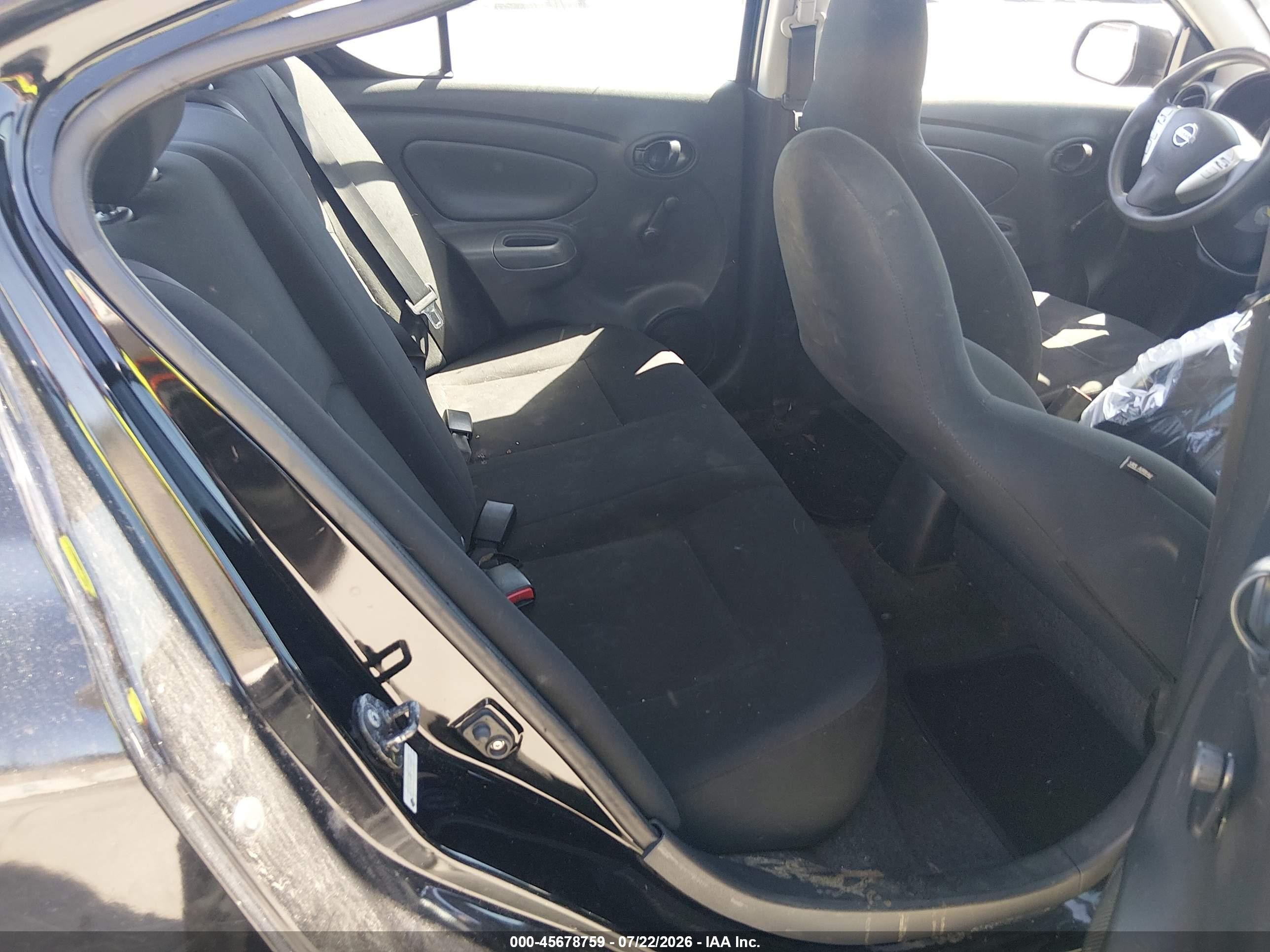 2015 Nissan Versa 1.6 S+ Black vin: 3N1CN7AP6FL818317